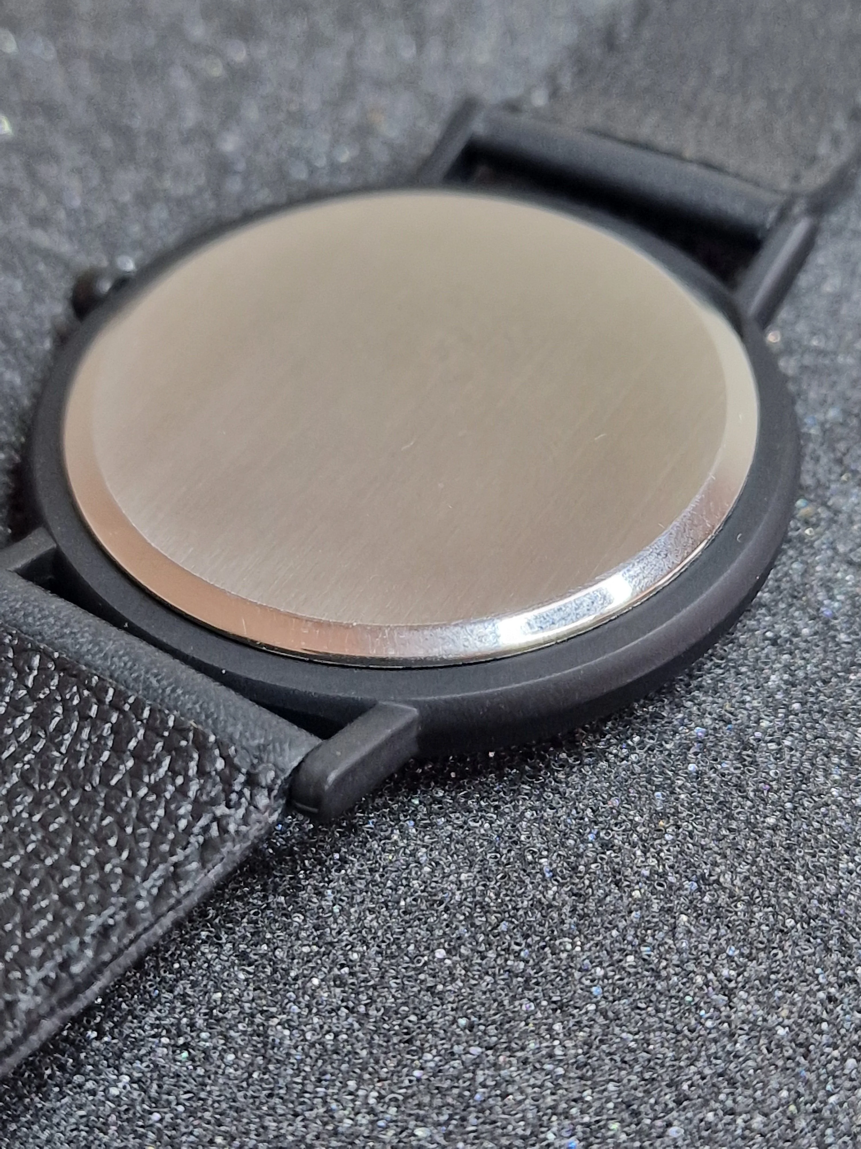 Unworn Vintage Quartz Watch Swiss Made, Cattin Movement, 42mm, Silver, 80s/90s, Old Basel Stock 7