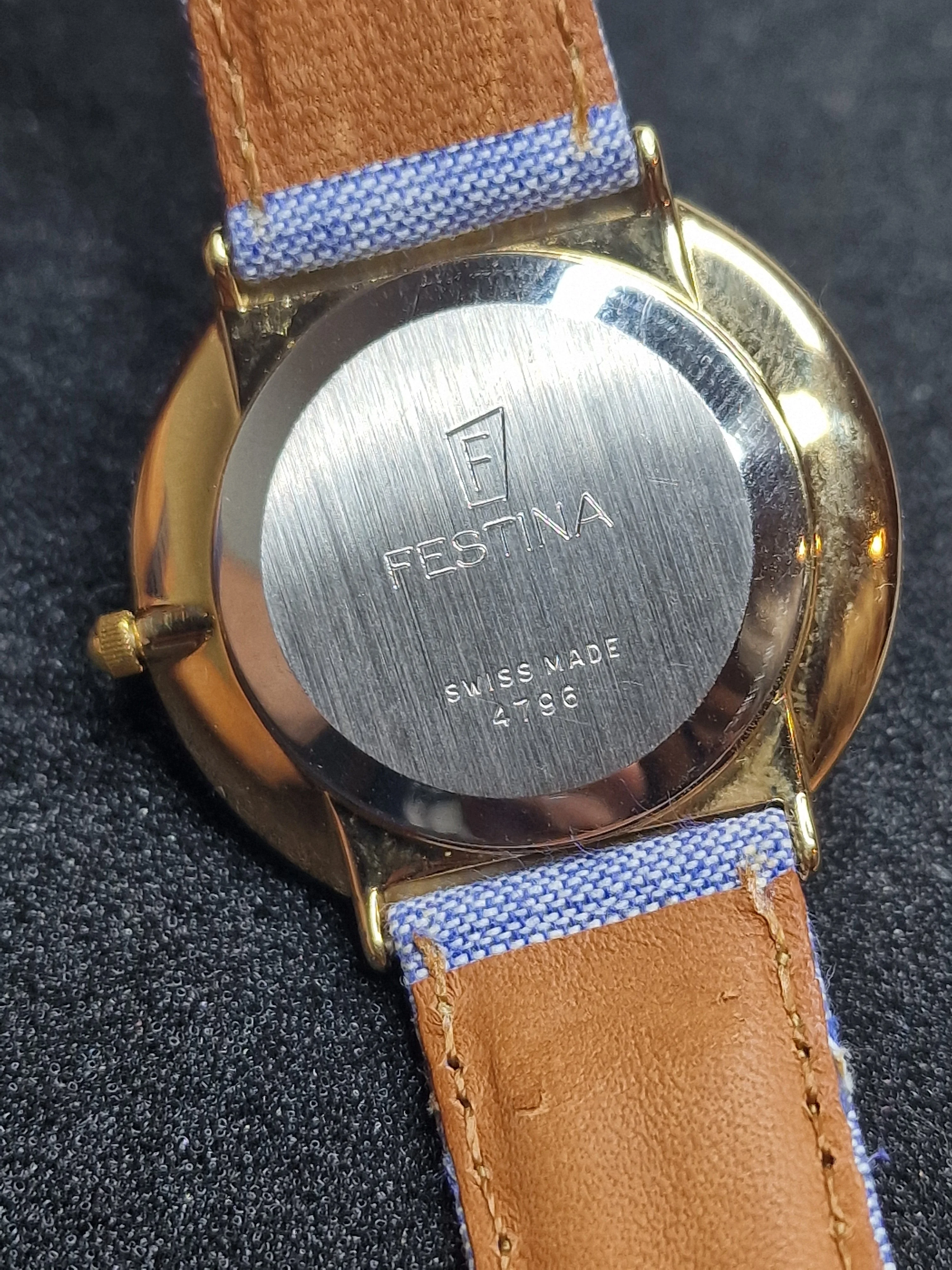 Vintage Unisex Watch – FESTINA – Quartz – Swiss Made – 1980s–1990s – 32mm – NOS 6