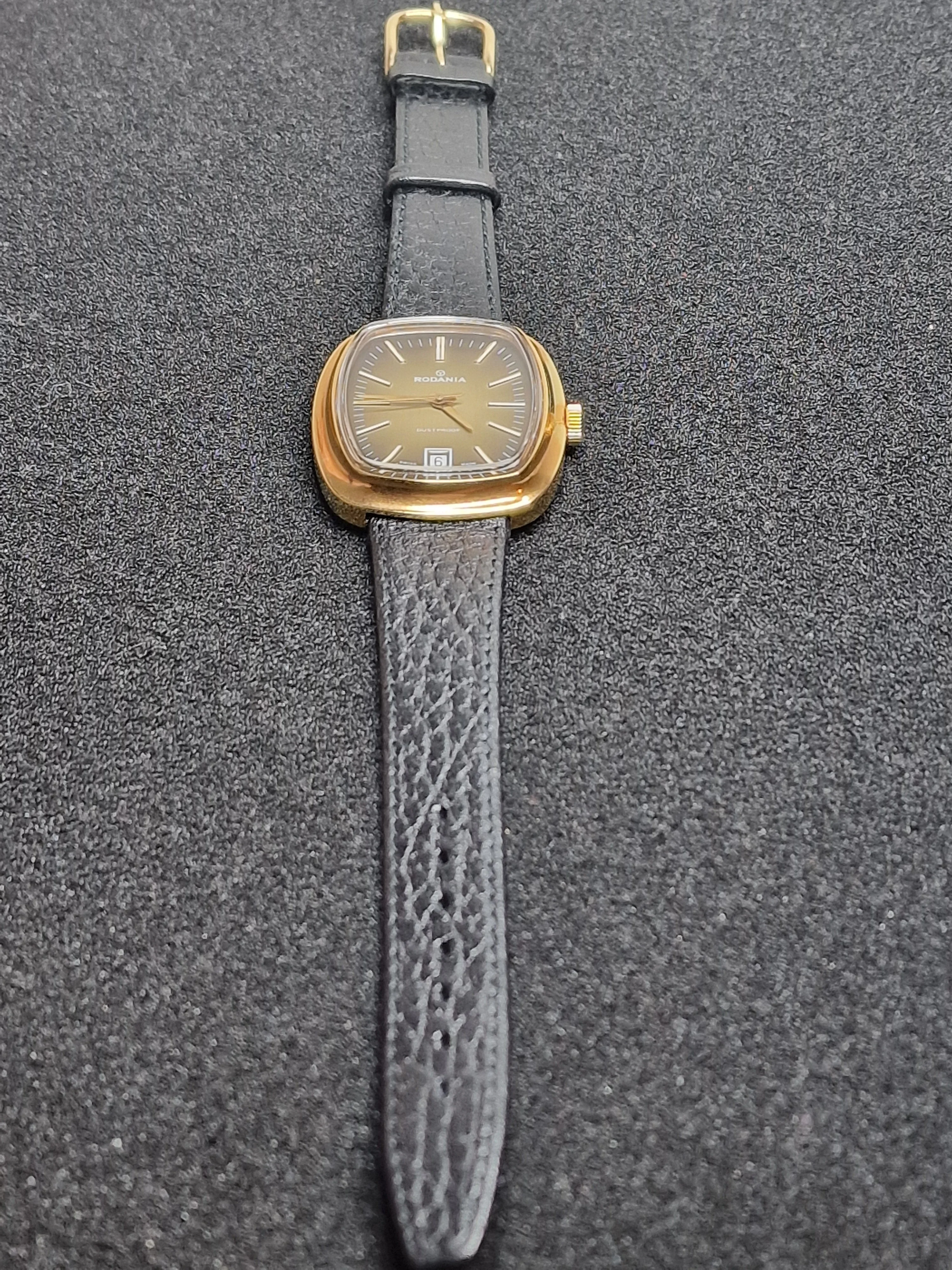 Unworn Vintage Rodania Watch – Swiss Made – Hand-Wound – 1960s – Gold-Tone – NOS 6