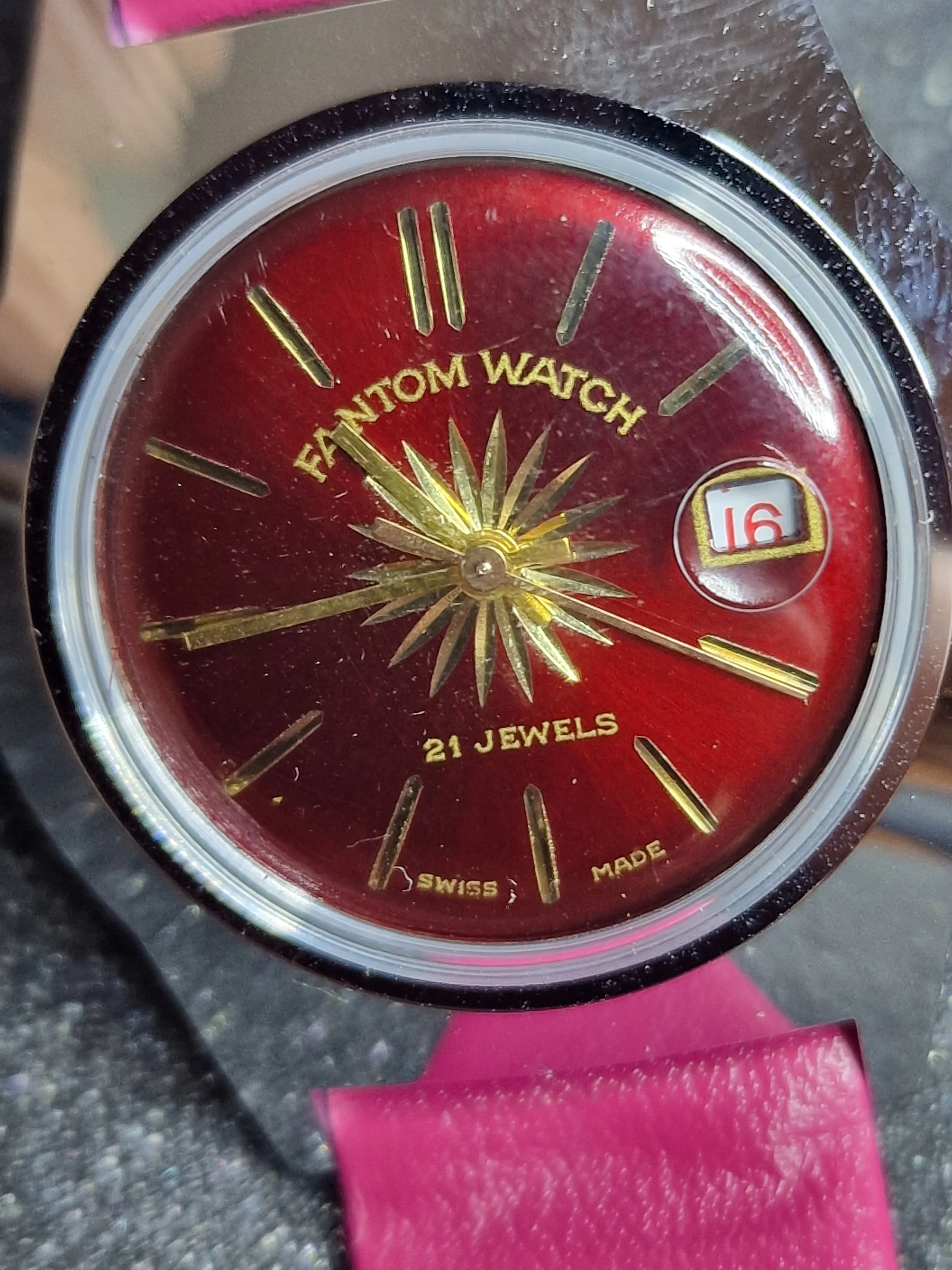 Unworn Vintage Watch "FANTOM" – Swiss Made, Hand-Wound, 1960s or Older, Old Stock 4