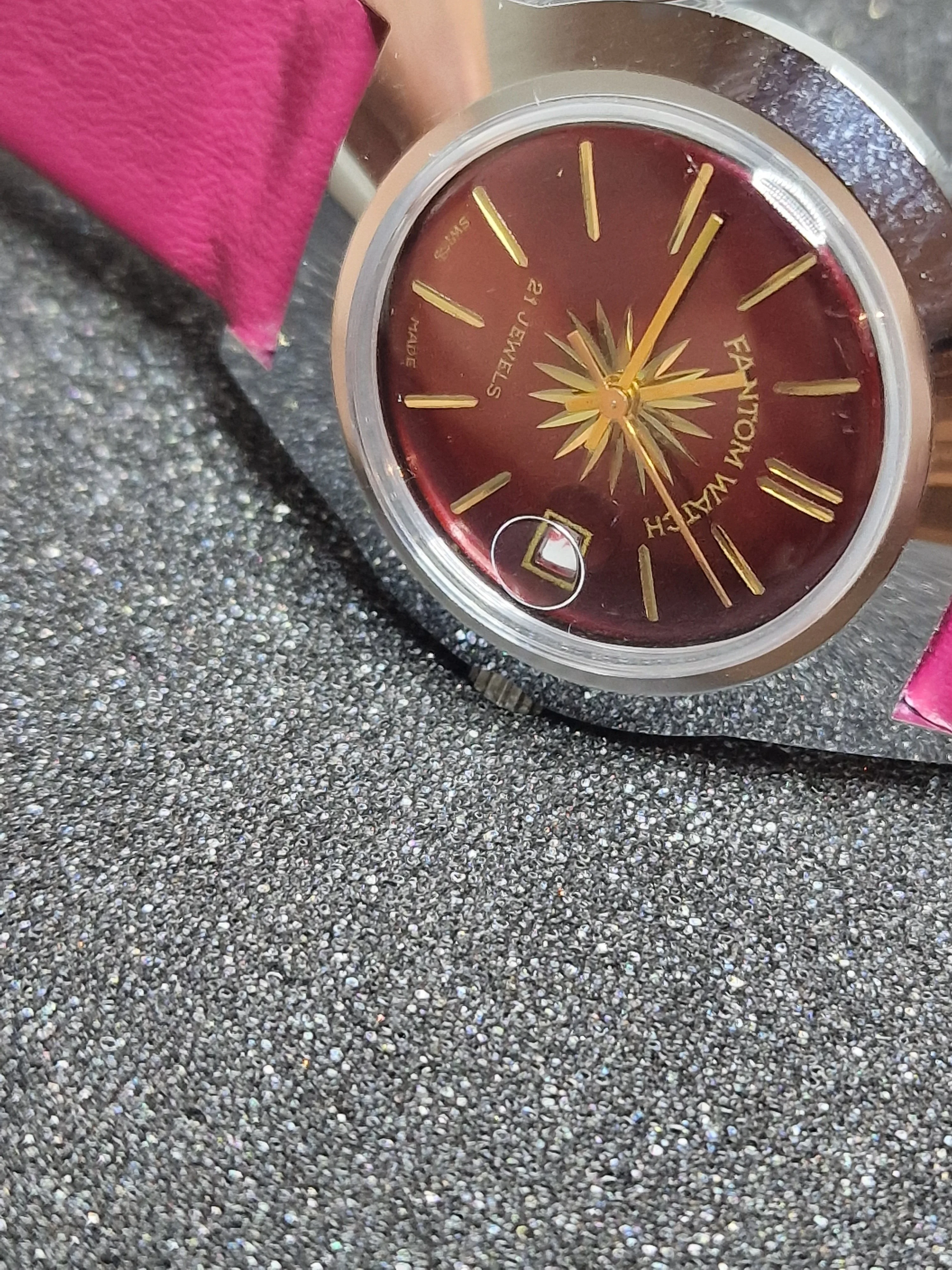 Unworn Vintage Watch "FANTOM" – Swiss Made, Hand-Wound, 1960s or Older, Old Stock 14