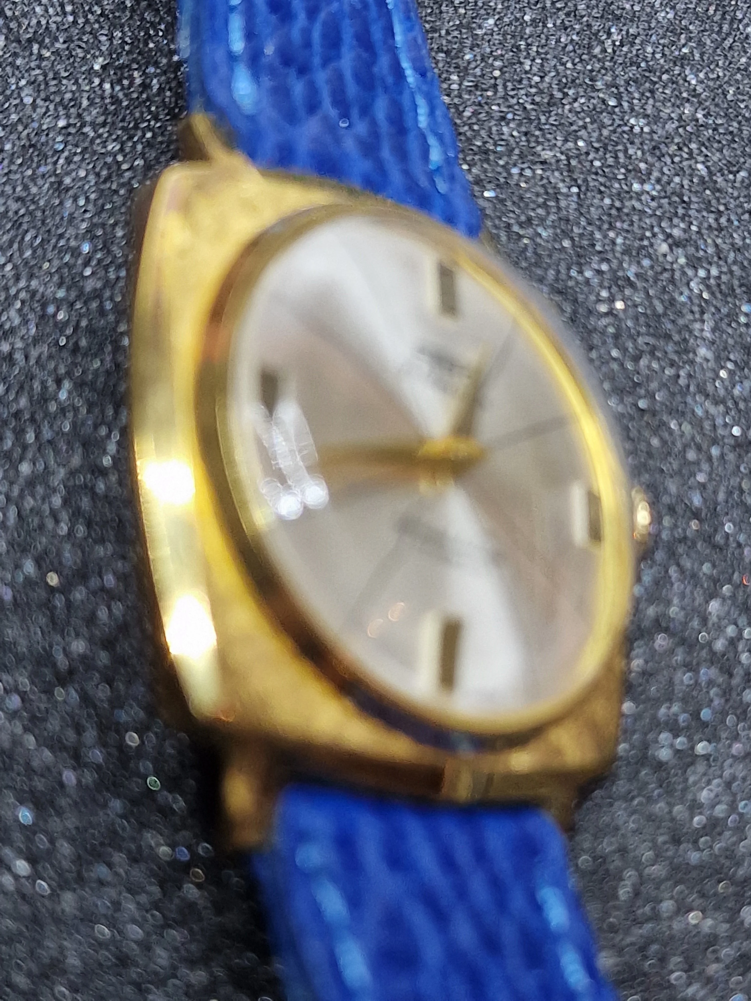 Unworn Vintage Watch "Fero-Feldmann" – Swiss Made, Hand-Wound, 60s/70s, Blue Strap 3