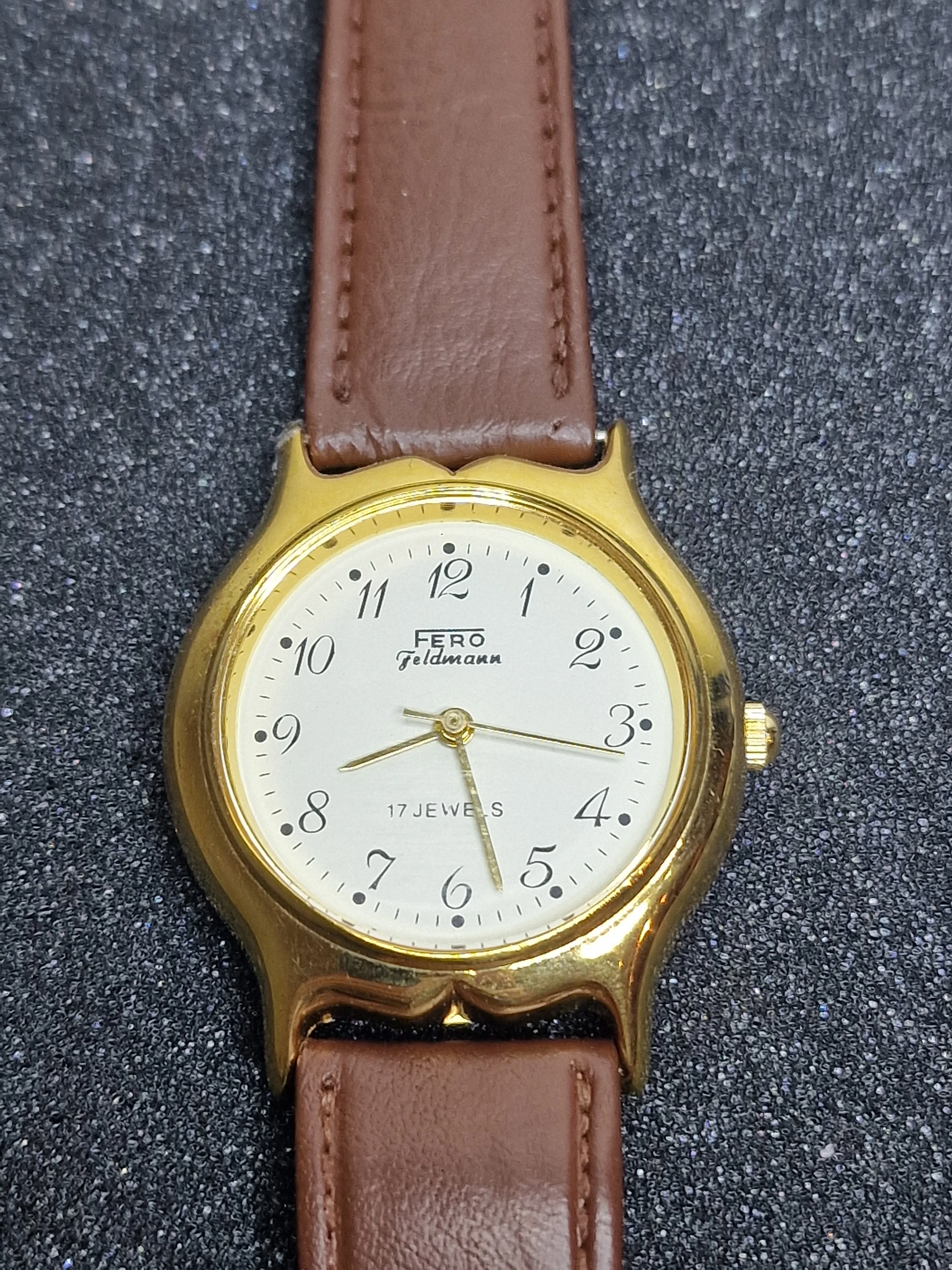Unworn Vintage Watch "FERO-Feldmann" – Swiss Made, Hand-Wound, 70s/80s, Ultra-Slim Design