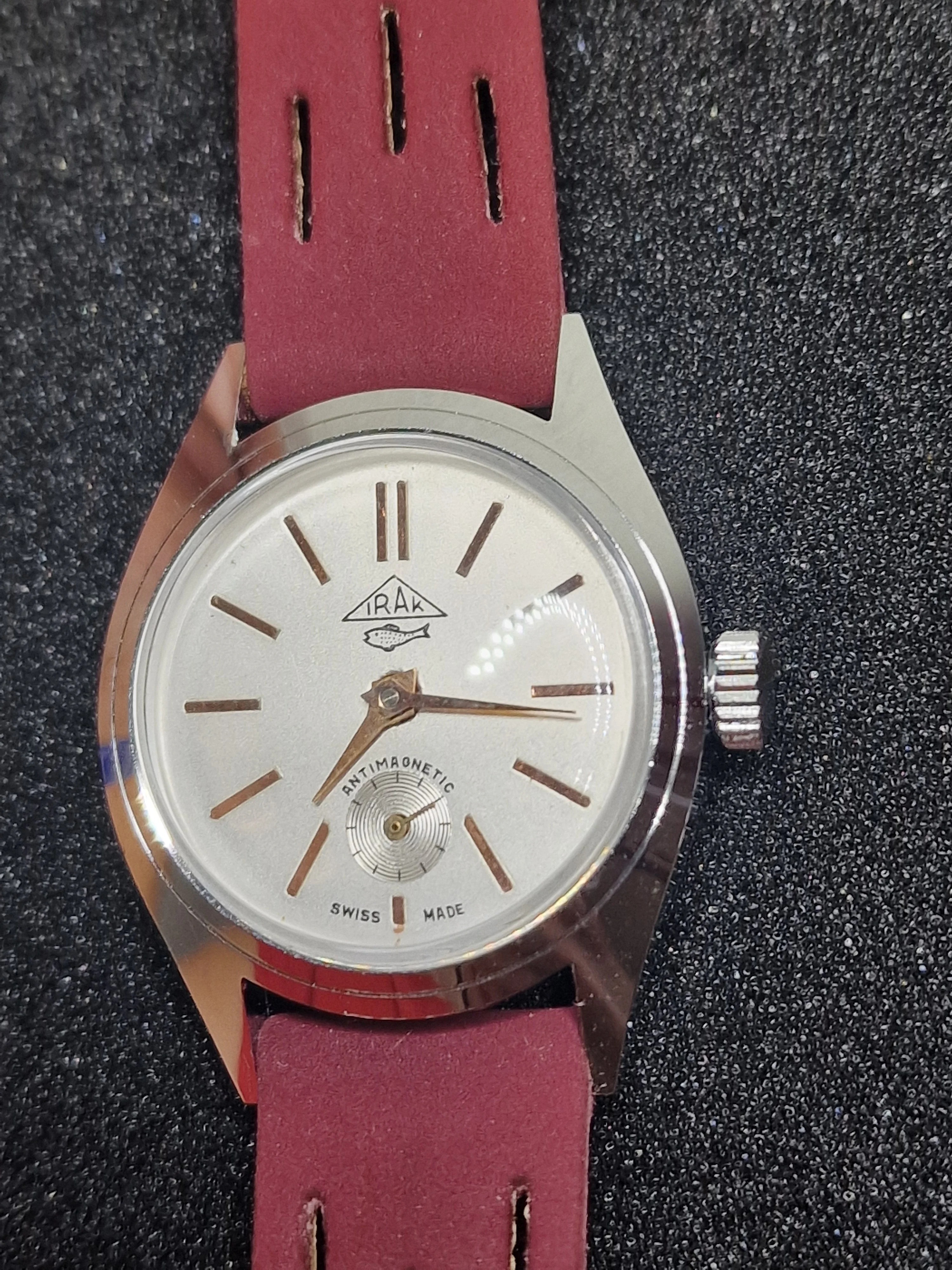 Unworn Vintage Watch "IRAK" – Swiss Made, Hand-Wound, 1960s, Old Stock