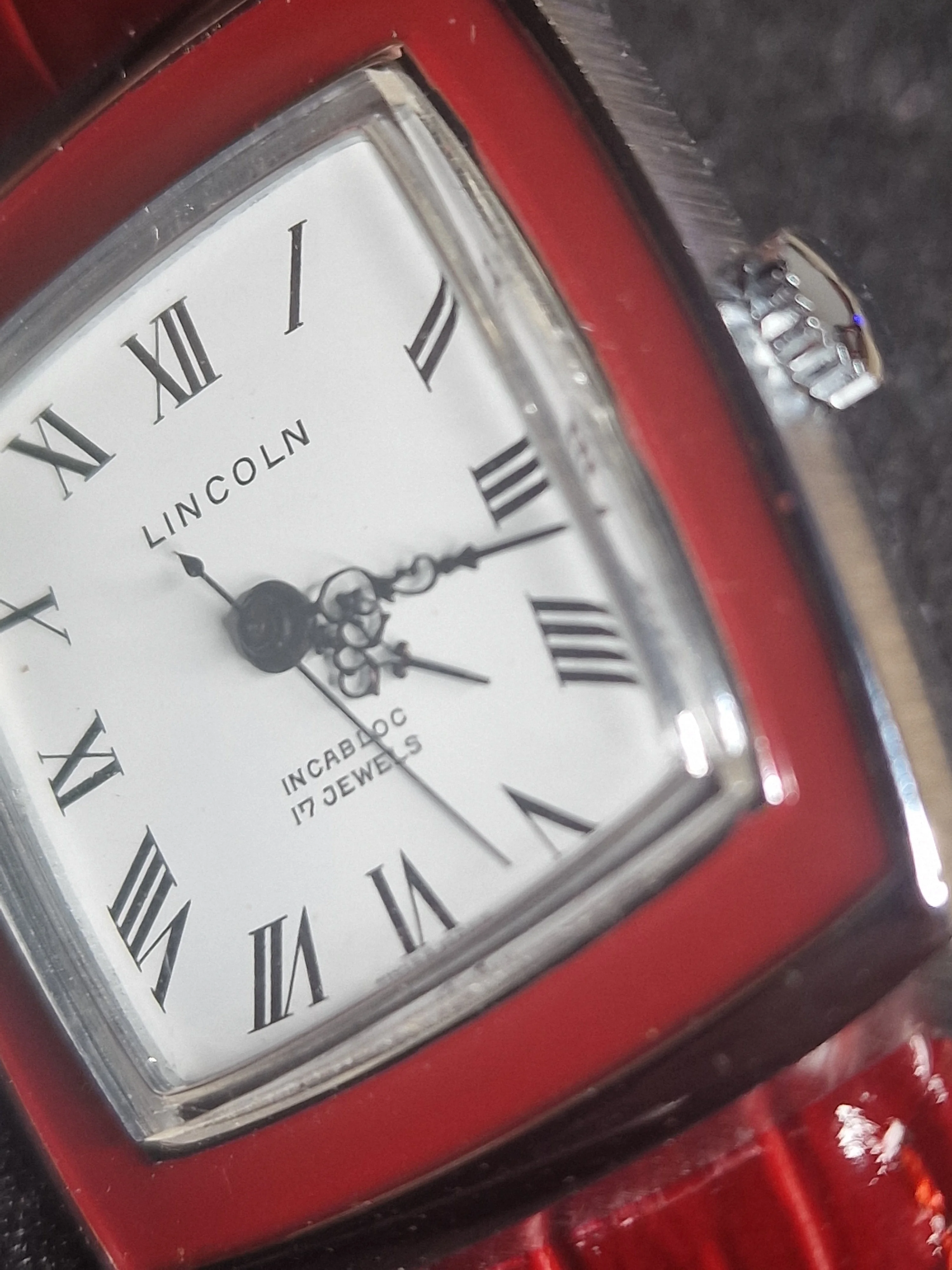 🕰️ Unworn Vintage Watch "Lincoln" – 17 Jewels, Hand-Wound, Steel Case, 32mm, Old Stock 7