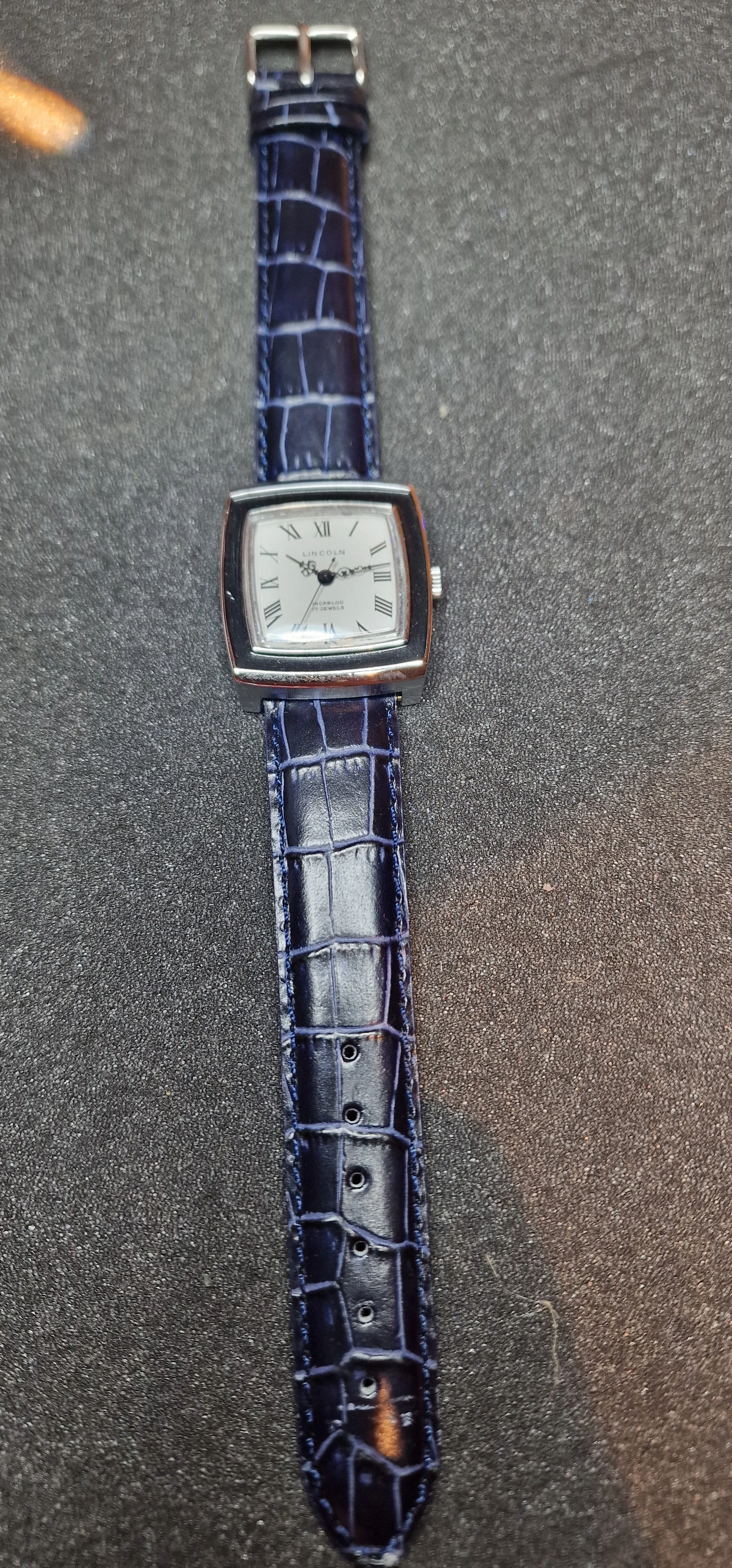 Unworn Vintage Watch "Lincoln" – 17 Jewels, Hand-Wound, Steel Case, 32mm, Old Stock 9