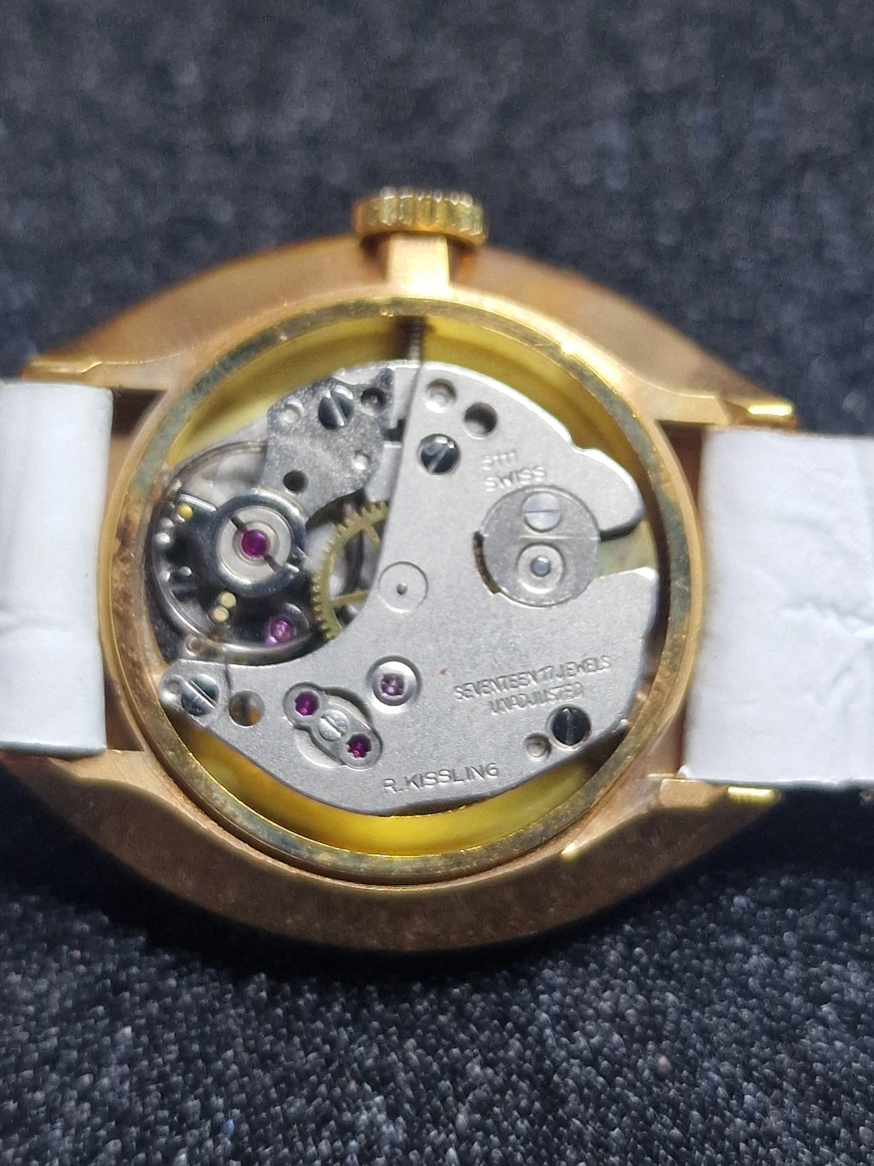 Unworn Vintage Watch "LUIS DAVID" – Swiss Made, R. Kissling Hand-Wound Movement, 50s/60s, Old Stock 9