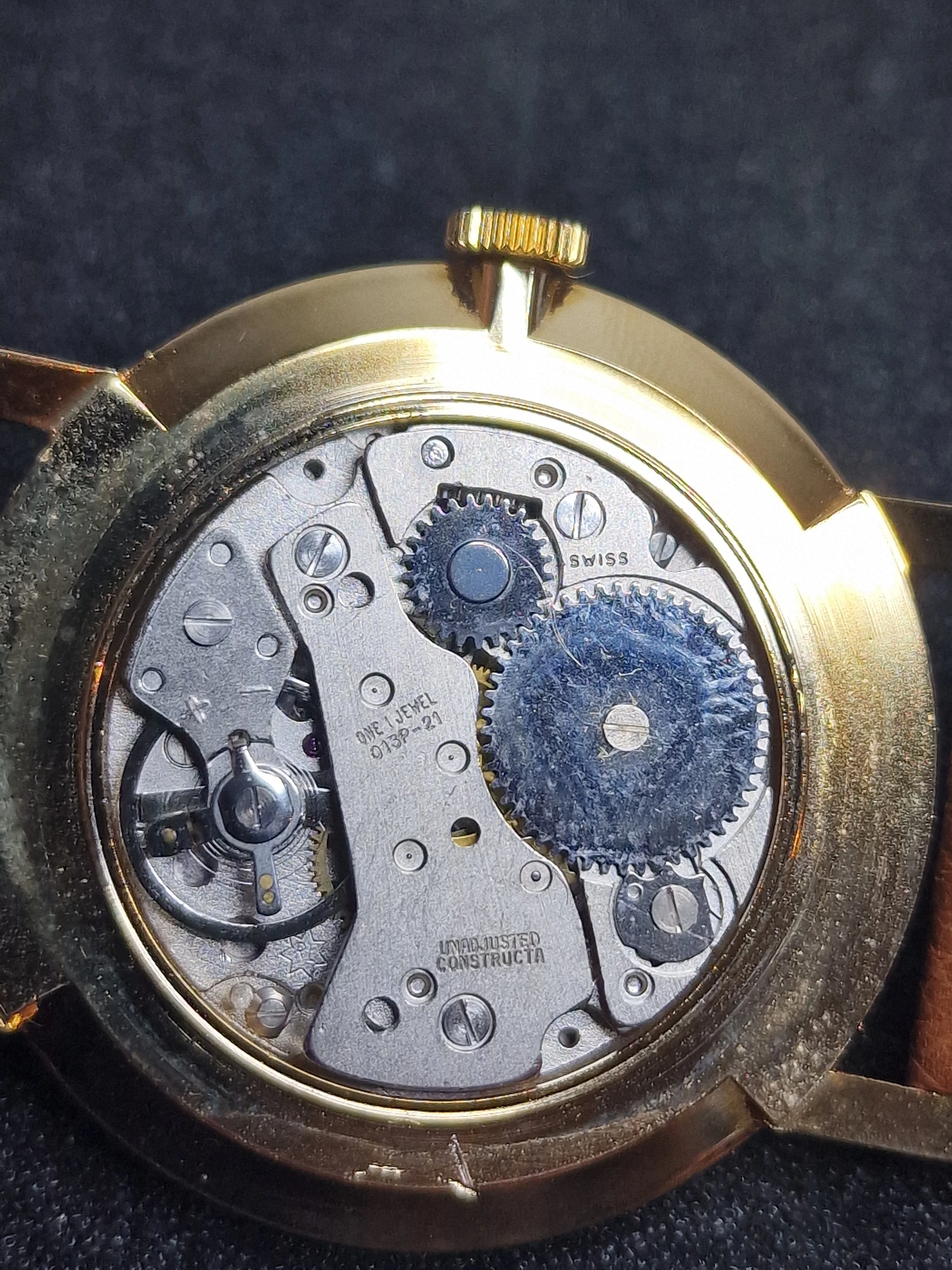 ⌚ Unworn Vintage Watch "SECRETARY" – Swiss Made | Hand-Wound | 50s/60s | Gold-Tone | NOS 4