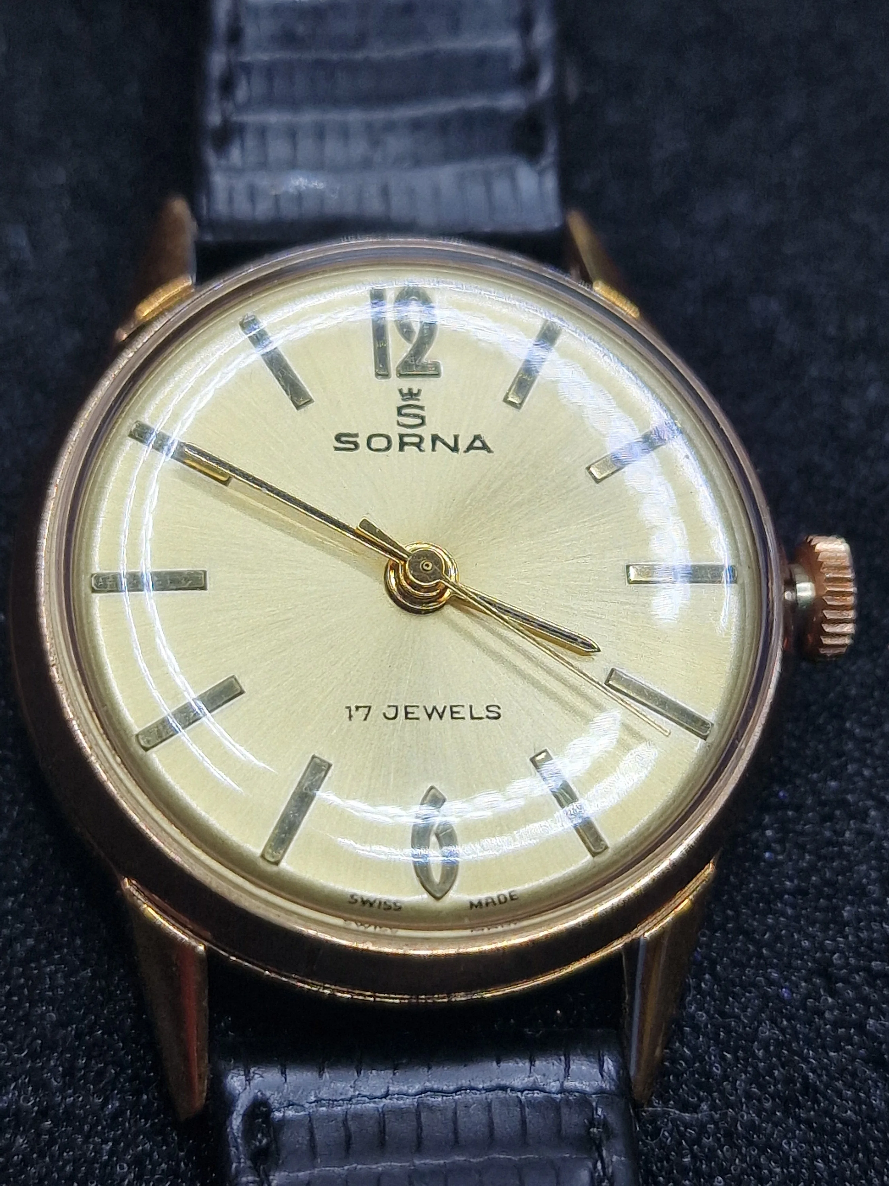 Unworn Vintage Watch "SORNA" – Swiss Made, Hand-Wound, 1950s/60s, Old Stock 5