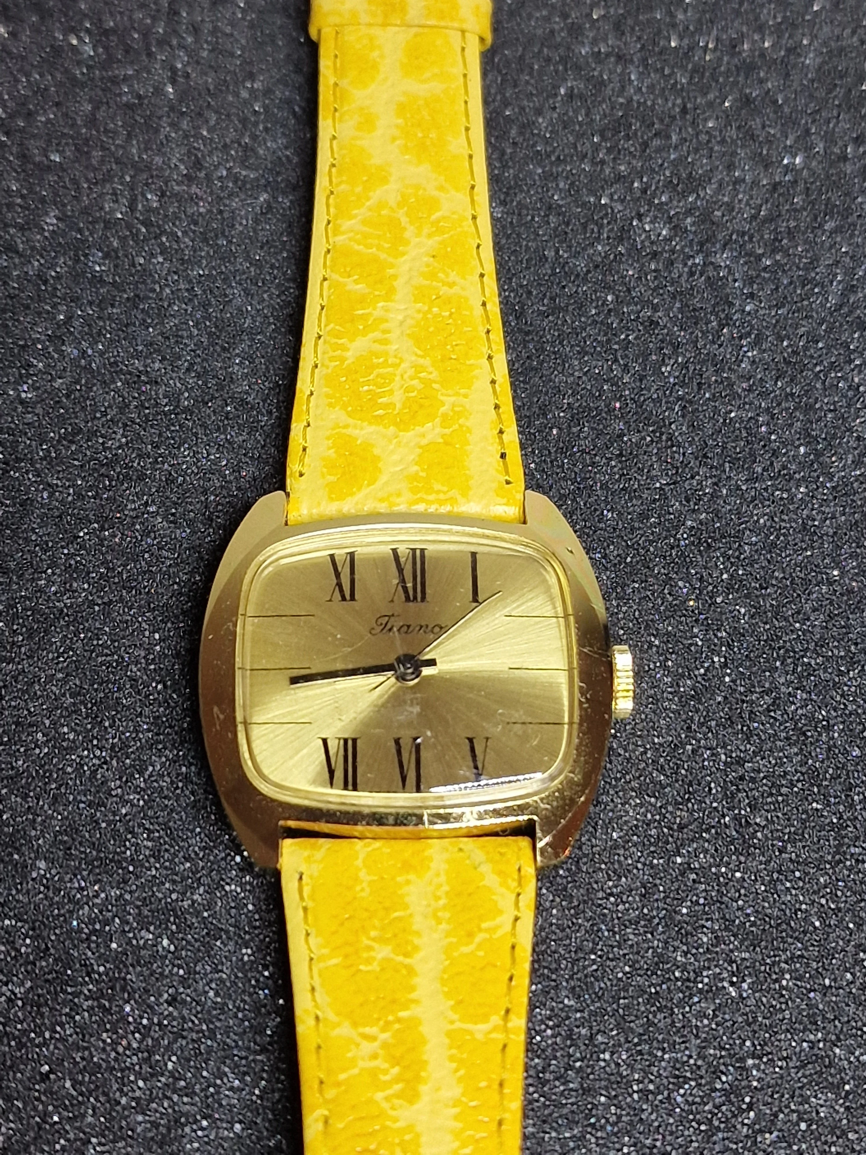 🕰️ Unworn Vintage Watch "TIANO" – Swiss Made for Japan, Hand-Wound, 80s/90s, Ultra Slim