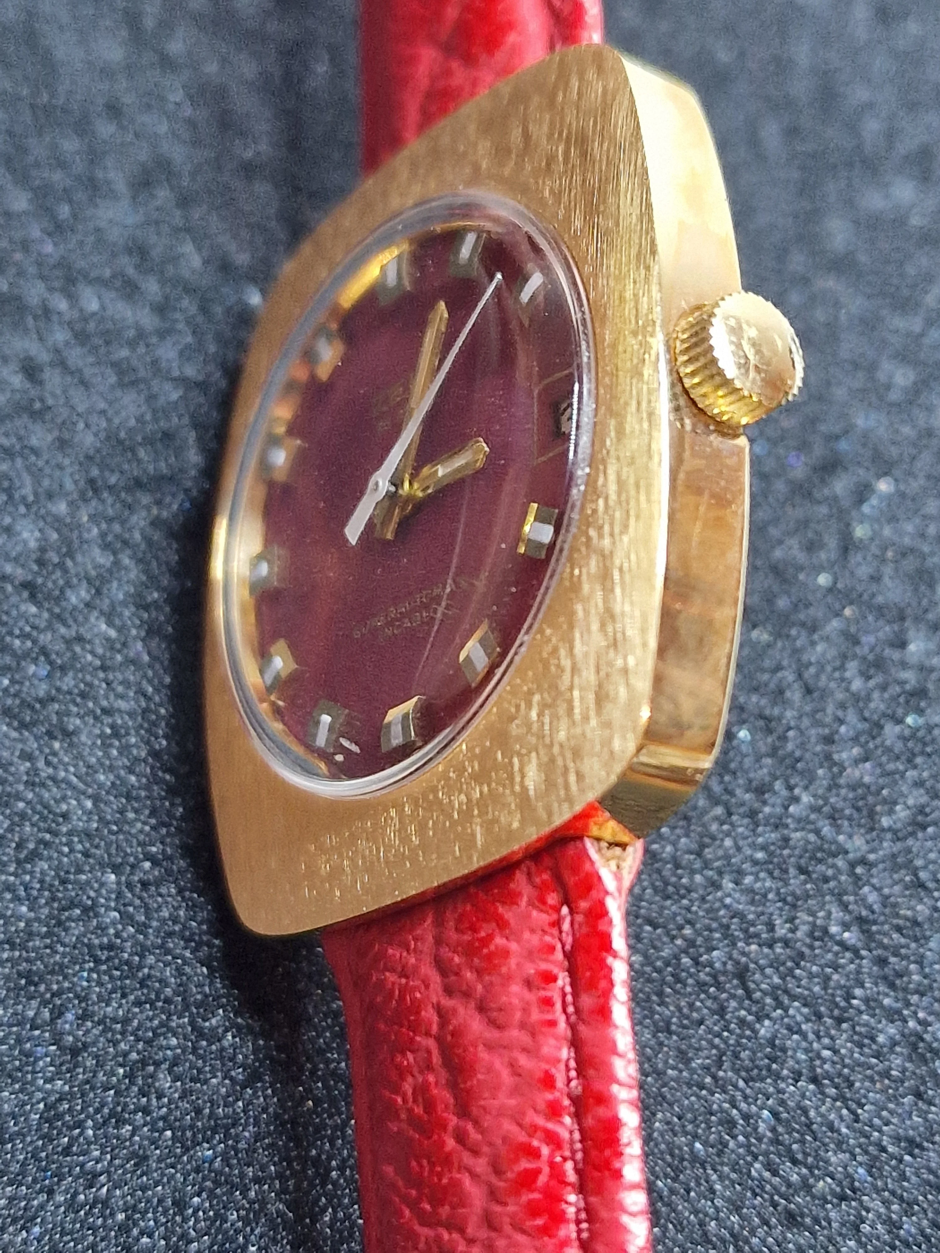 Unworn Vintage ZENO Automatic Watch – Swiss Made, 1960s, Gold-Tone Case, Rare Find 4