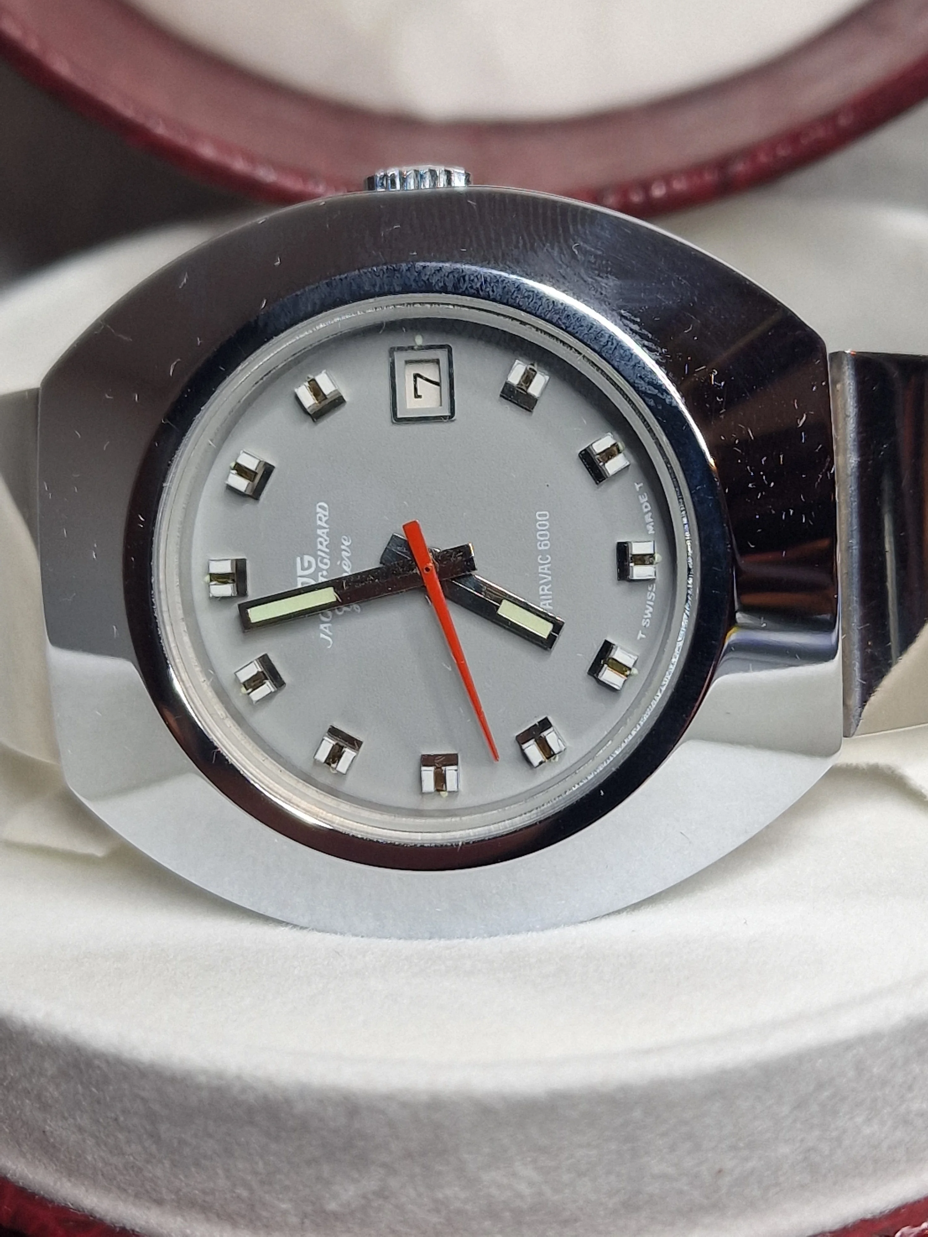 ⌚ High-Quality Vintage Diver’s Watch – Jaquet Girard “Airvac 6000” | Automatic | Swiss Made | NOS | 1960s/70s 2