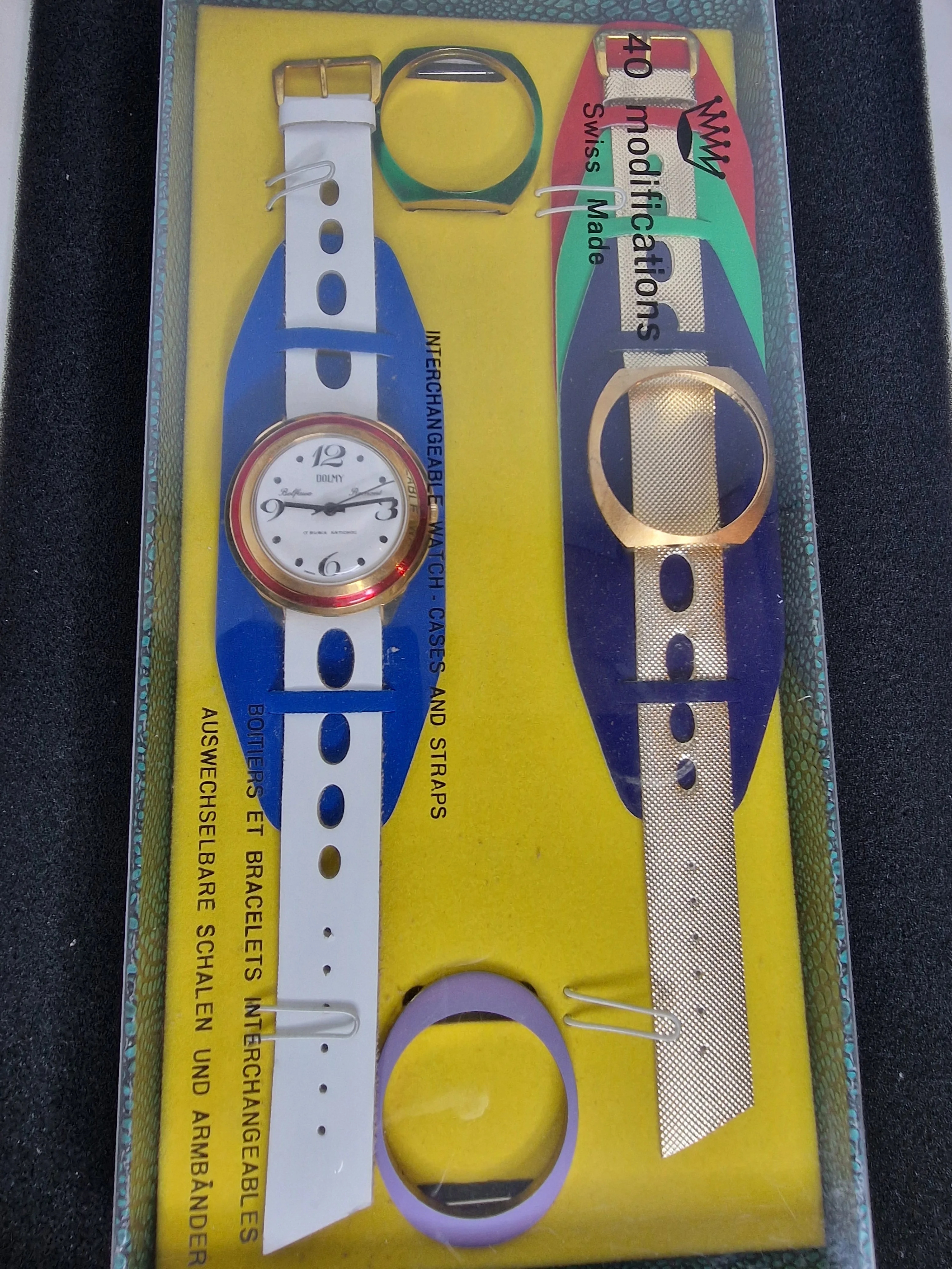 ⌚ Vintage DOLMY Belfoux Romont | 17 Rubis | 40 Modifications | Swiss Made | NOS | 1970s 1