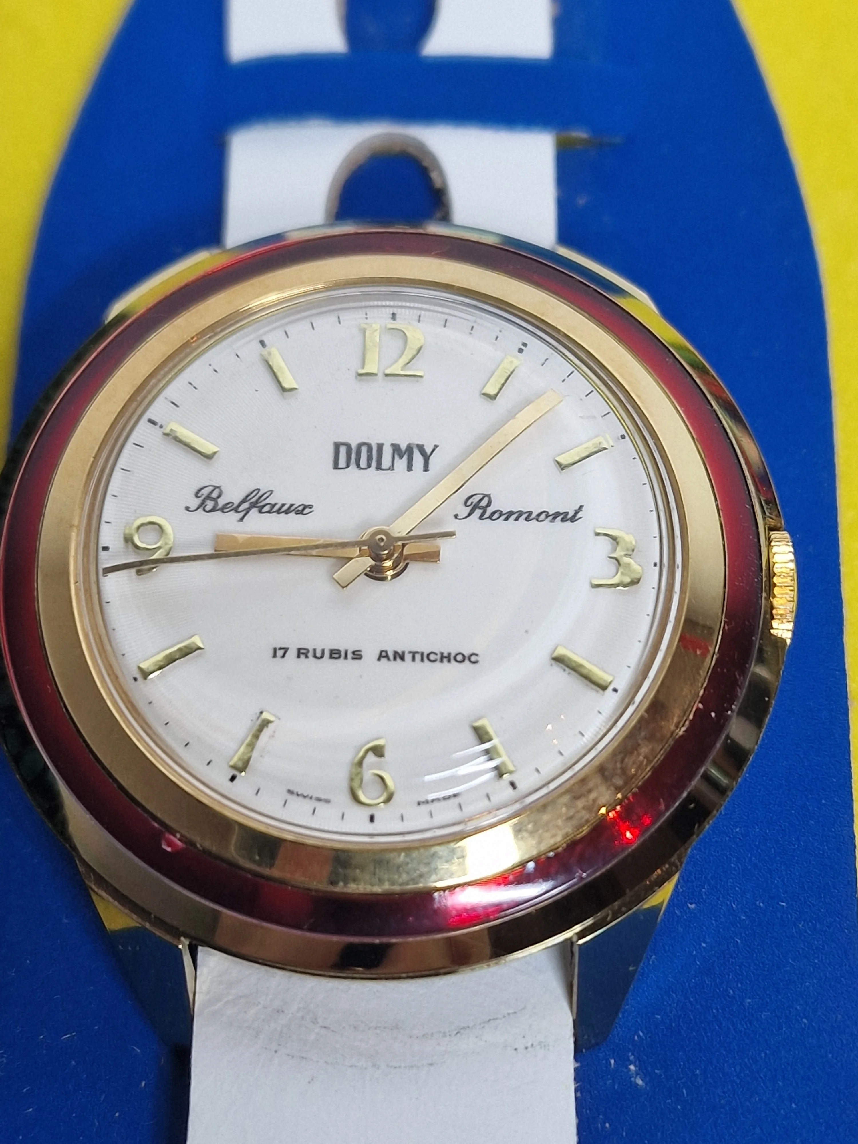 Vintage DOLMY Belfoux Romont – 17 Rubis – 40 Modifications – Swiss Made – NOS – 1970s 2