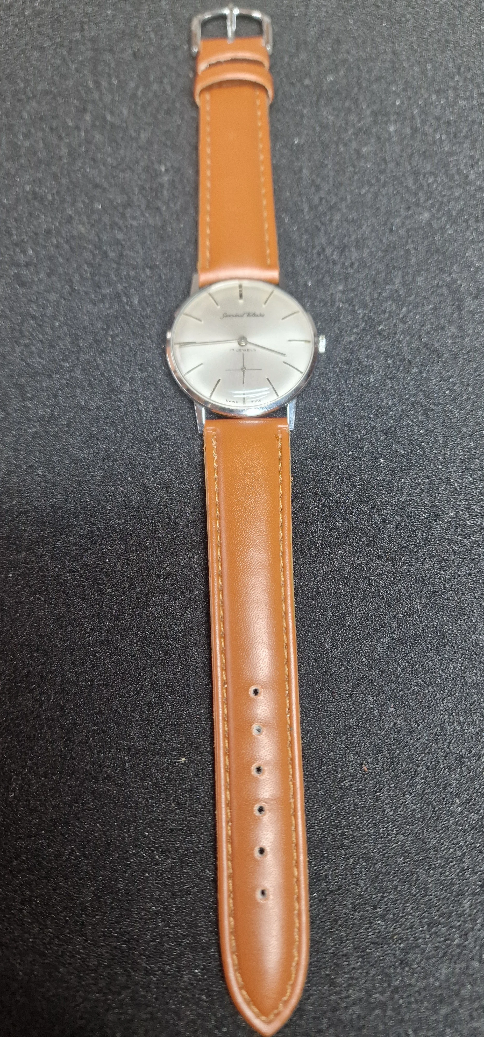 ⌚ Vintage Hand-Wound Watch "Germinal Voltaire" – Swiss Made, 34mm, Excellent Condition 7