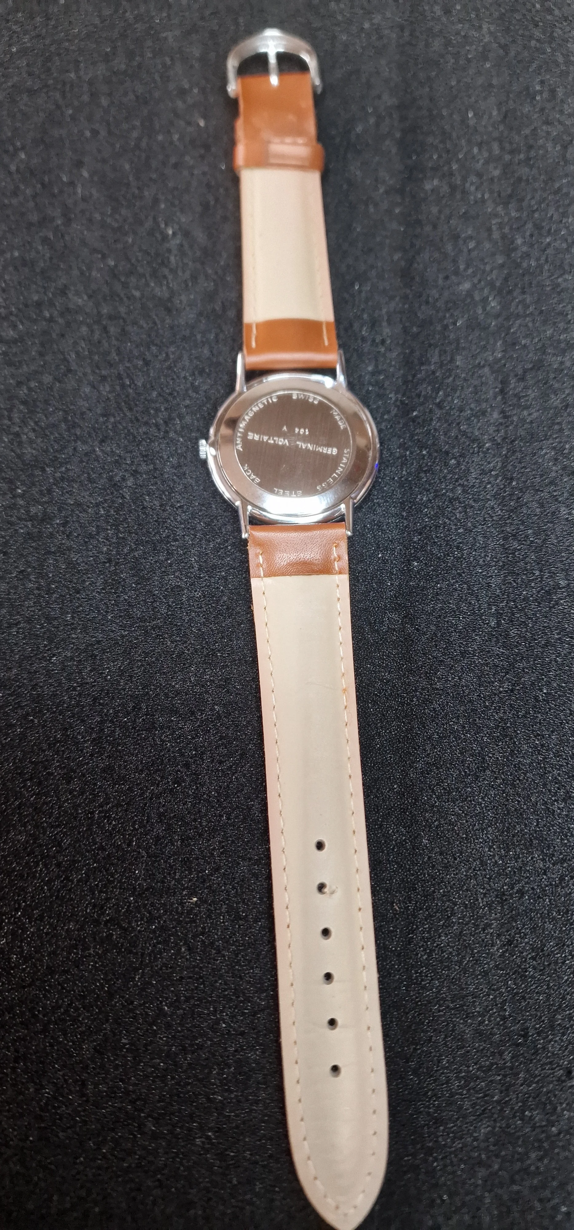 ⌚ Vintage Hand-Wound Watch "Germinal Voltaire" – Swiss Made, 34mm, Excellent Condition 8