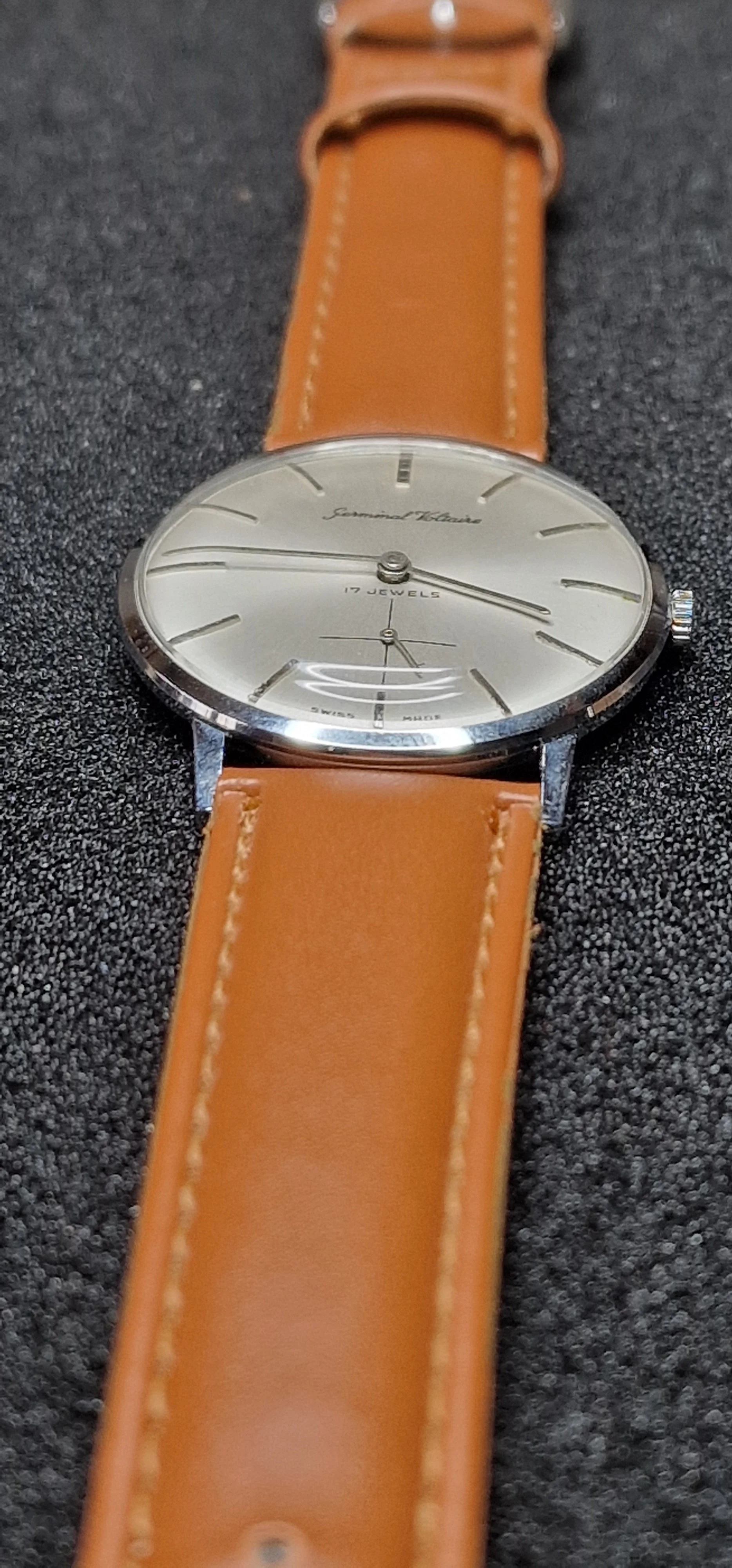 ⌚ Vintage Hand-Wound Watch "Germinal Voltaire" – Swiss Made, 34mm, Excellent Condition 11