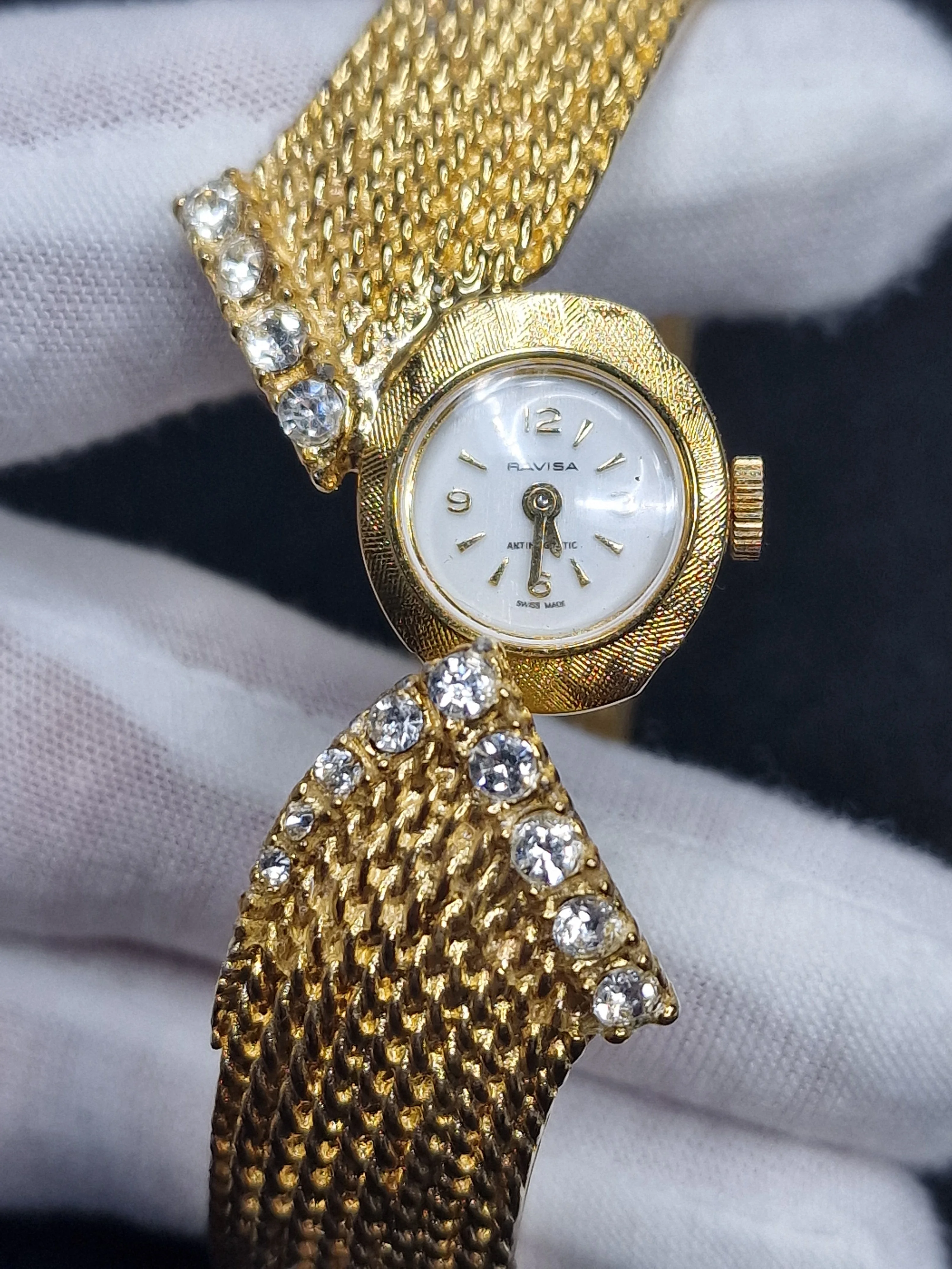 💎 Vintage Ladies’ Clasp Watch – RAVISA | Hand-Wound | Swiss Made | 1960s | NOS 3