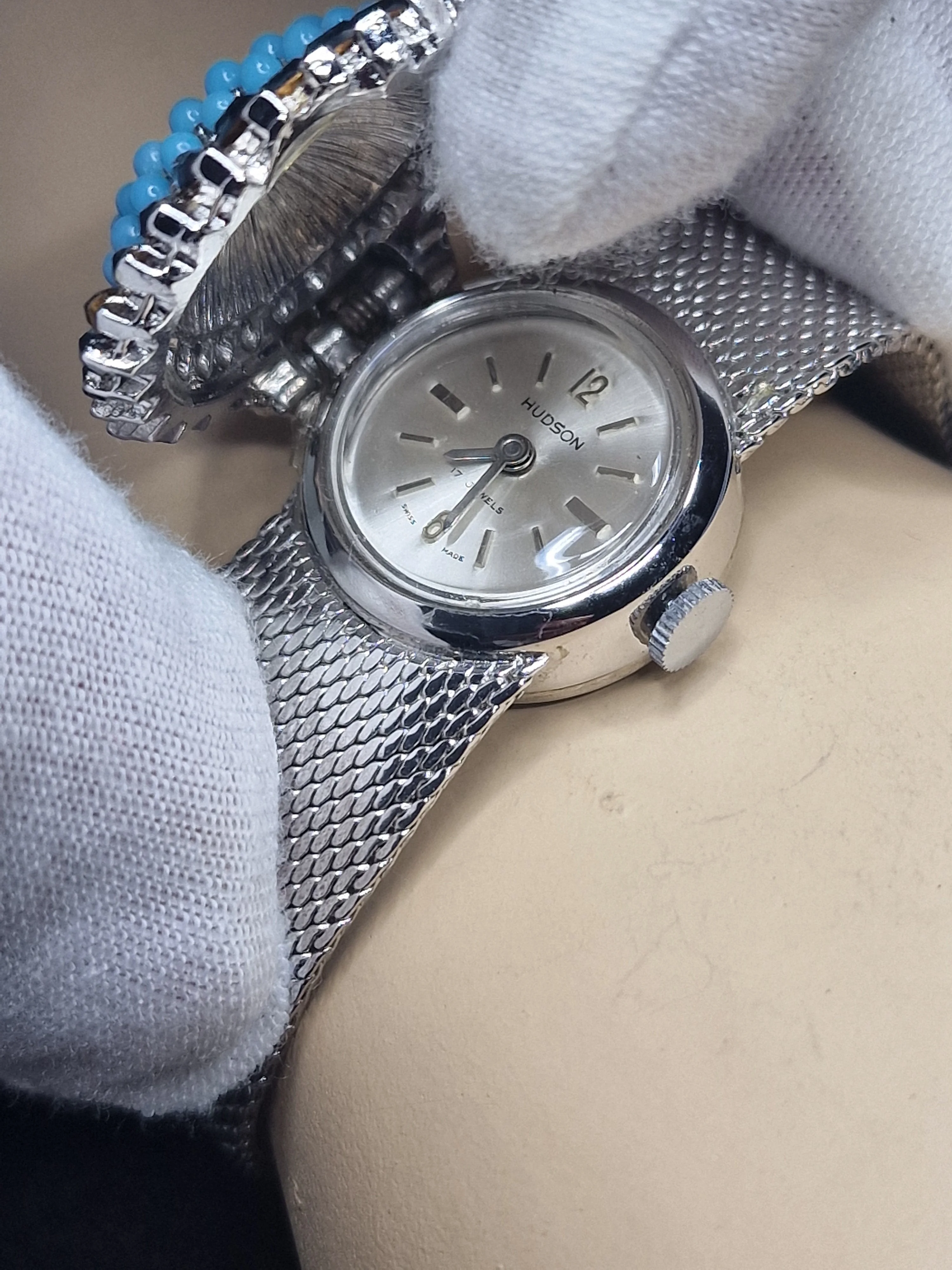 Vintage Ladies’ Jewelry Watch – HUDSON – Hand-Wound – Late 1960s – Swiss Made – NOS 3