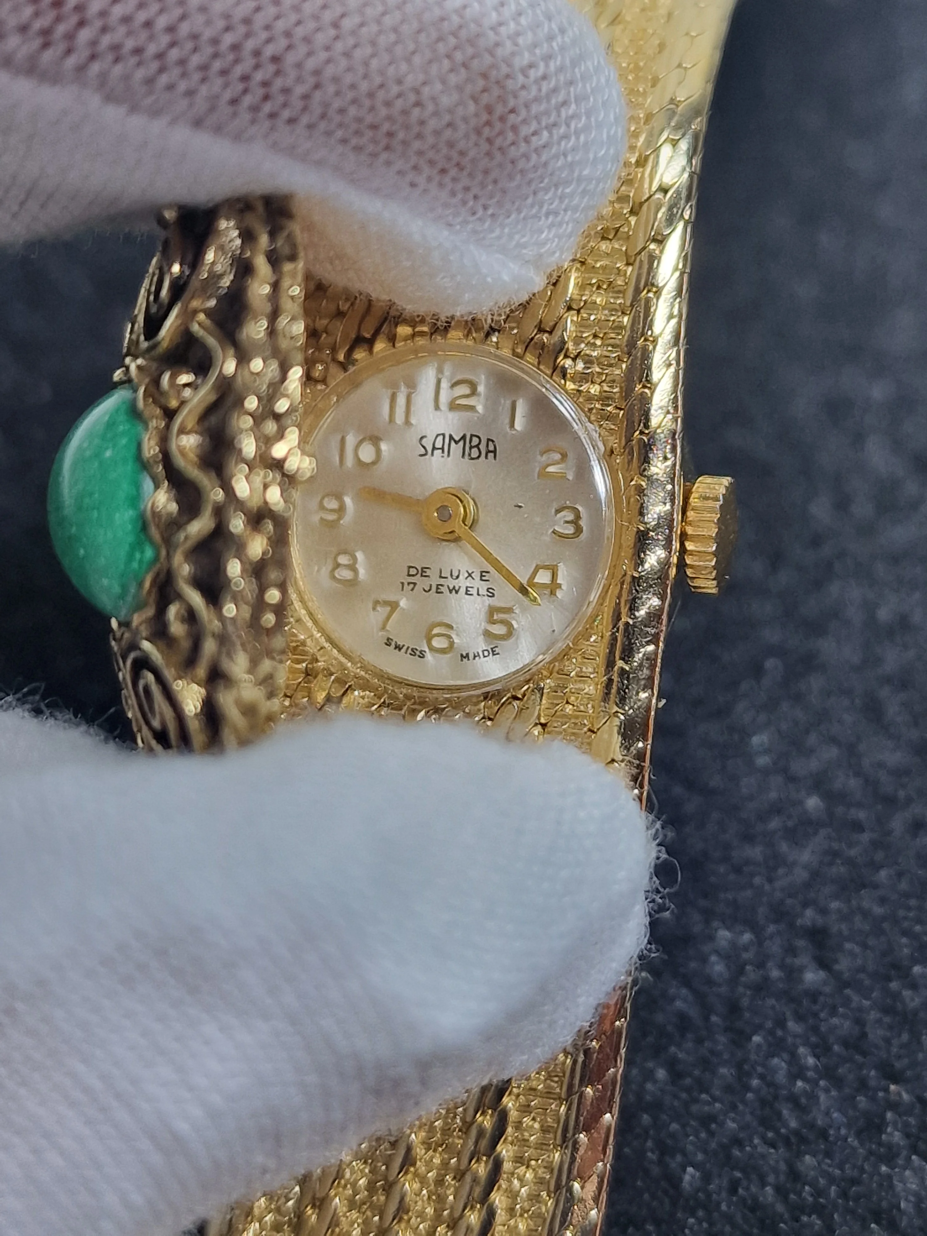 Vintage Ladies' Jewelry Watch – SAMBA – Hand-Wound – Swiss Made – Late 60s – NOS 4