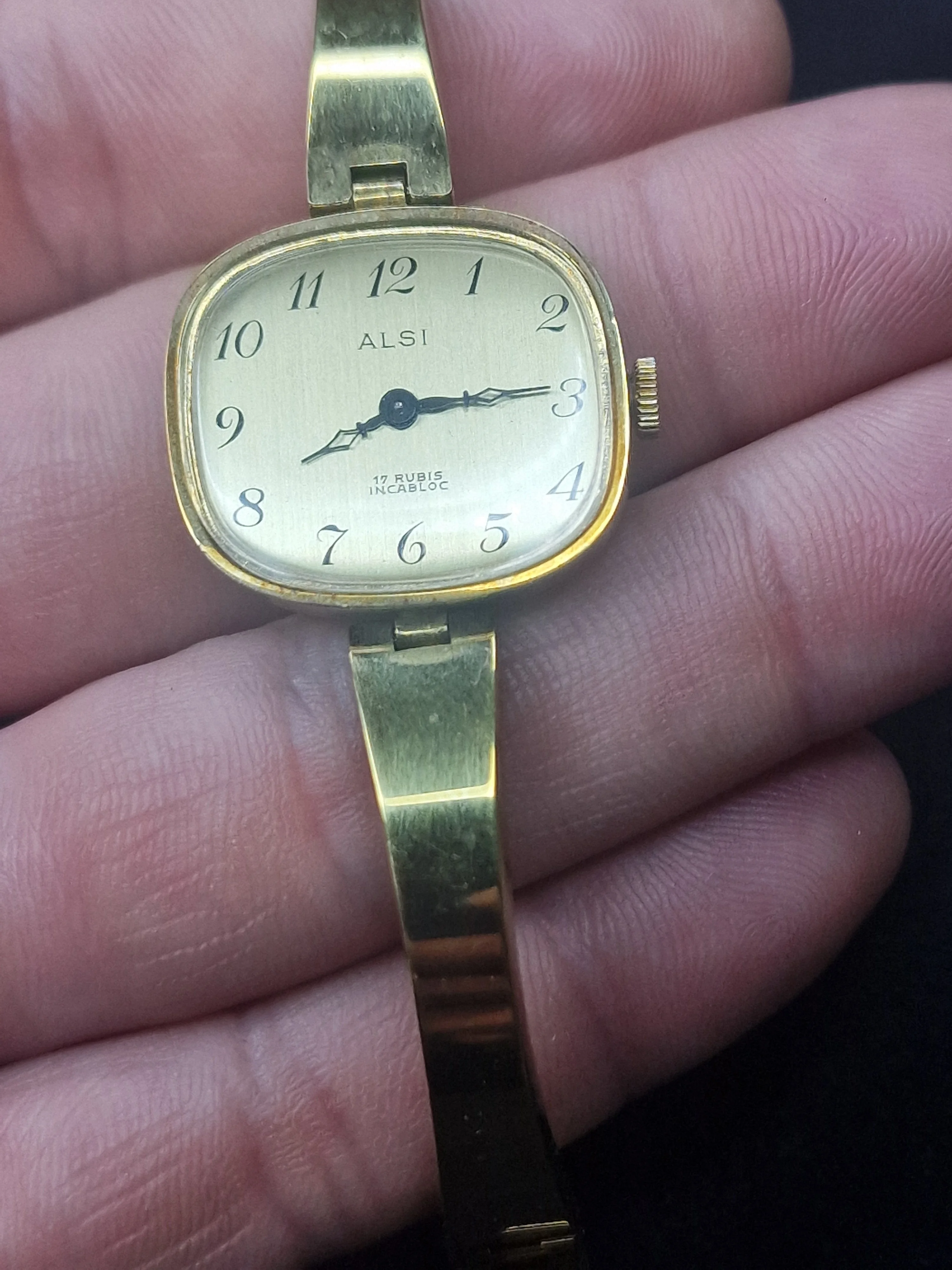 💛 Elegant Vintage ALSI Hand-Wound Watch | 17 Jewels | Swiss Made | NOS 💛 1