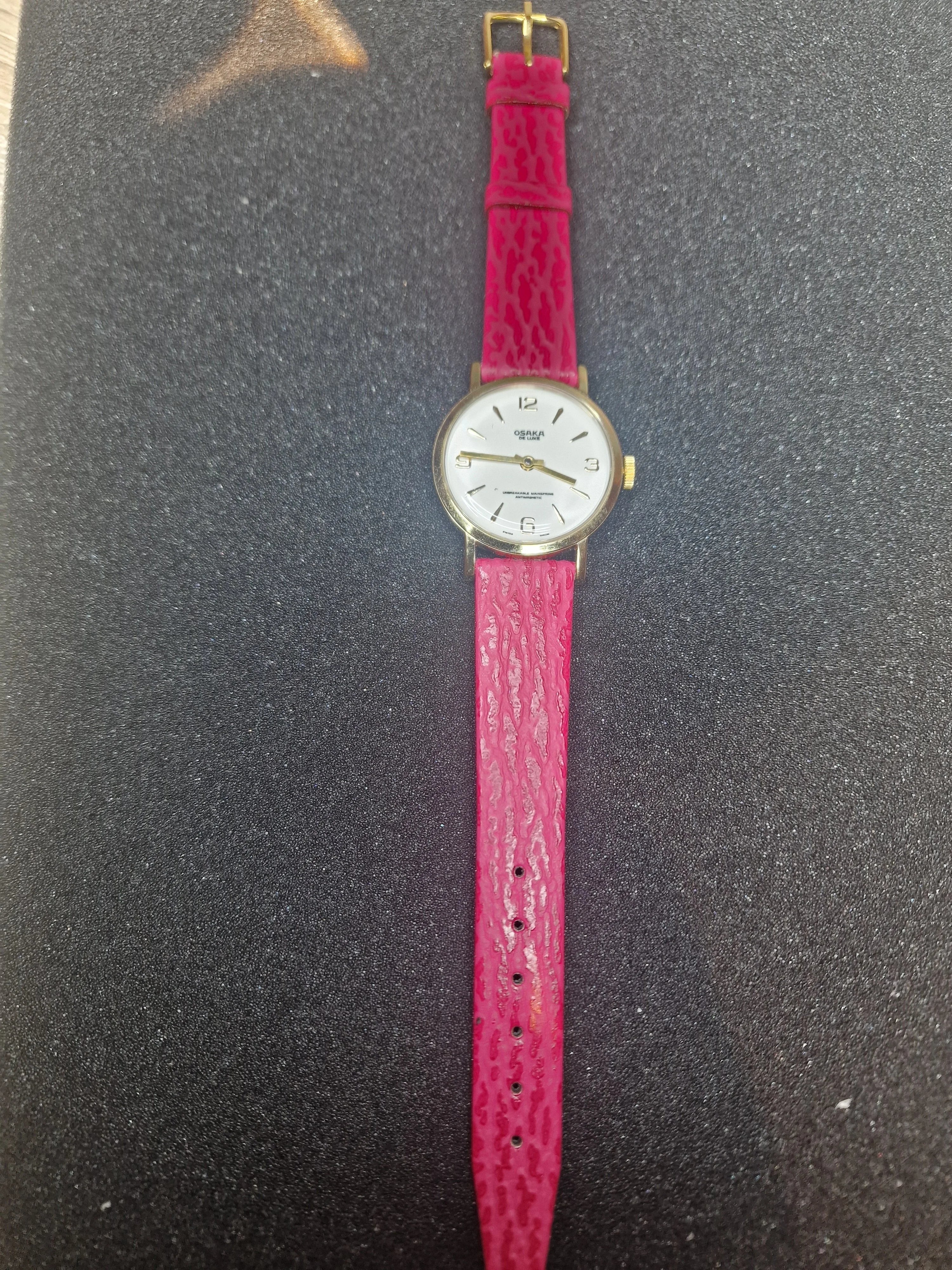 Old Vintage Watch OSAKA De Luxe from the 60s-70s, with Hand-Wound Movement 8
