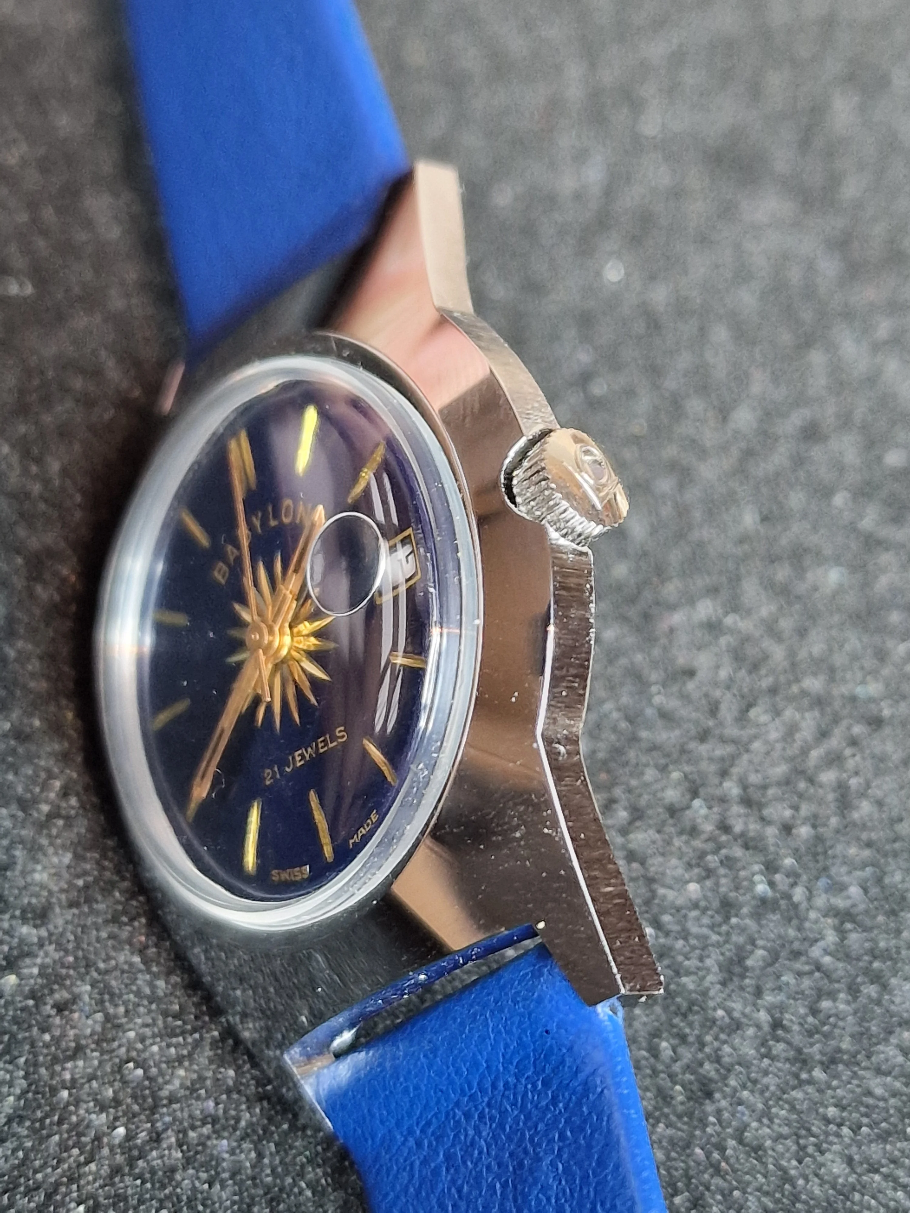 Vintage Men's Watch "Babylon" – NOS with Manual Winding Movement 3