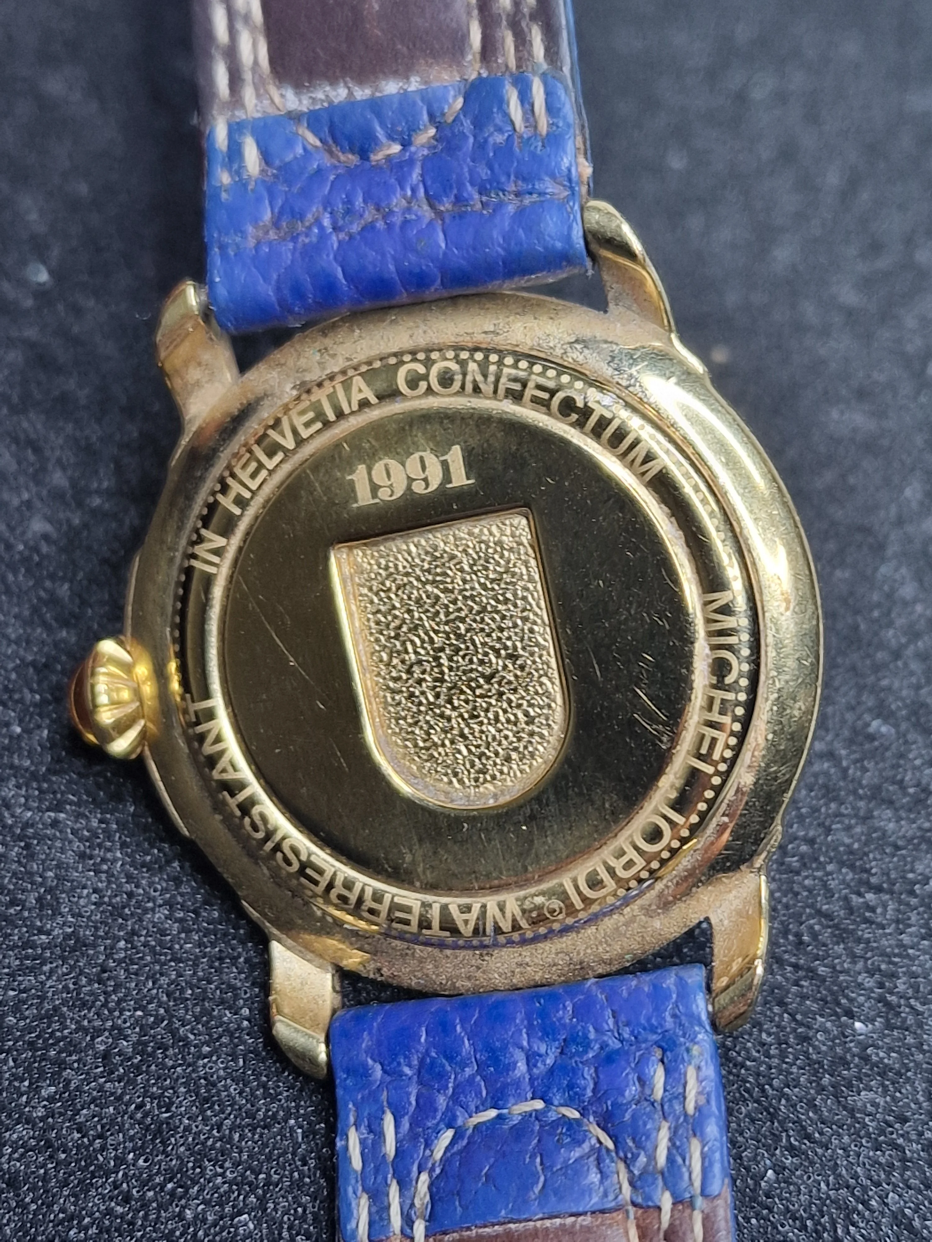 Vintage Michael Jordi Watch – Quartz – Gold Plated – 33mm – Swiss Design 6