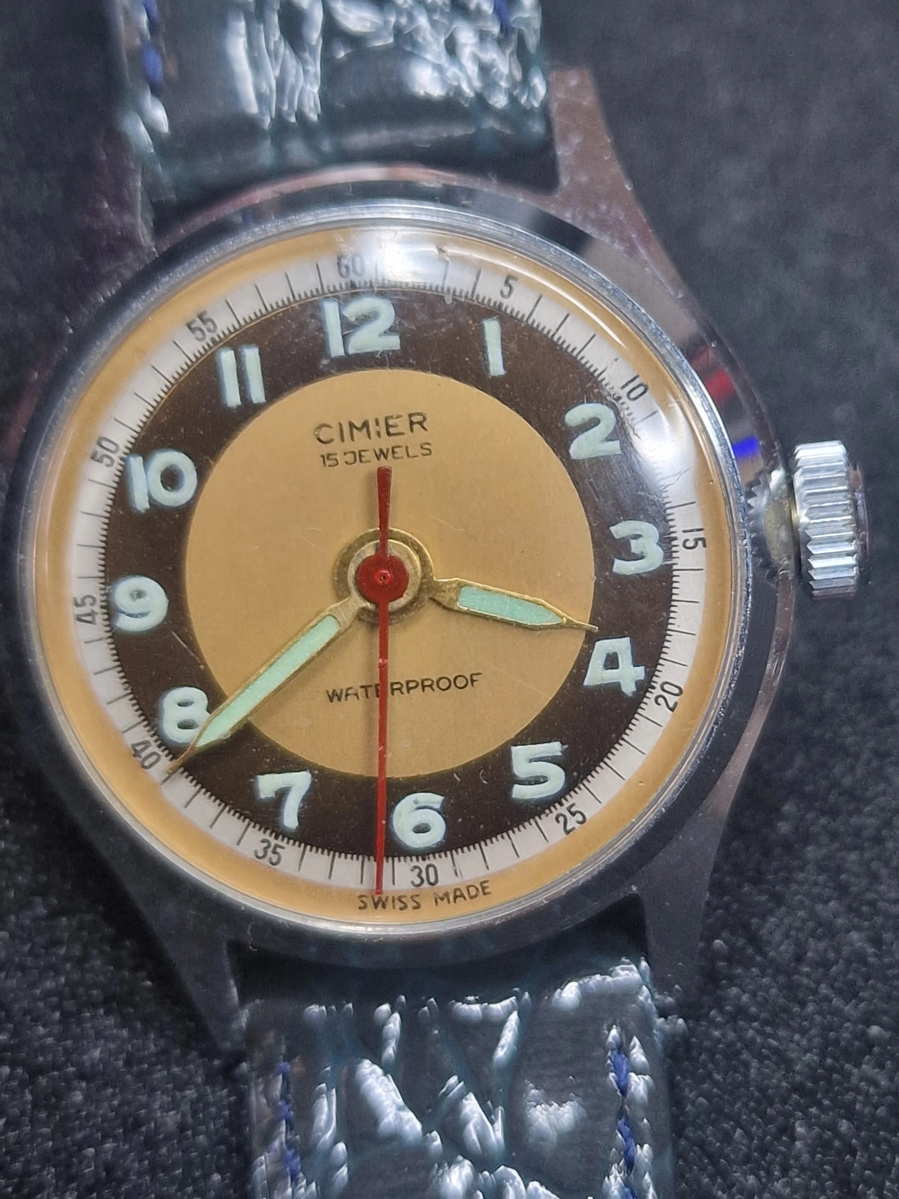 Cimier Vintage Military-Style Watch – 15 Jewels – Swiss Made 🇨🇭 5