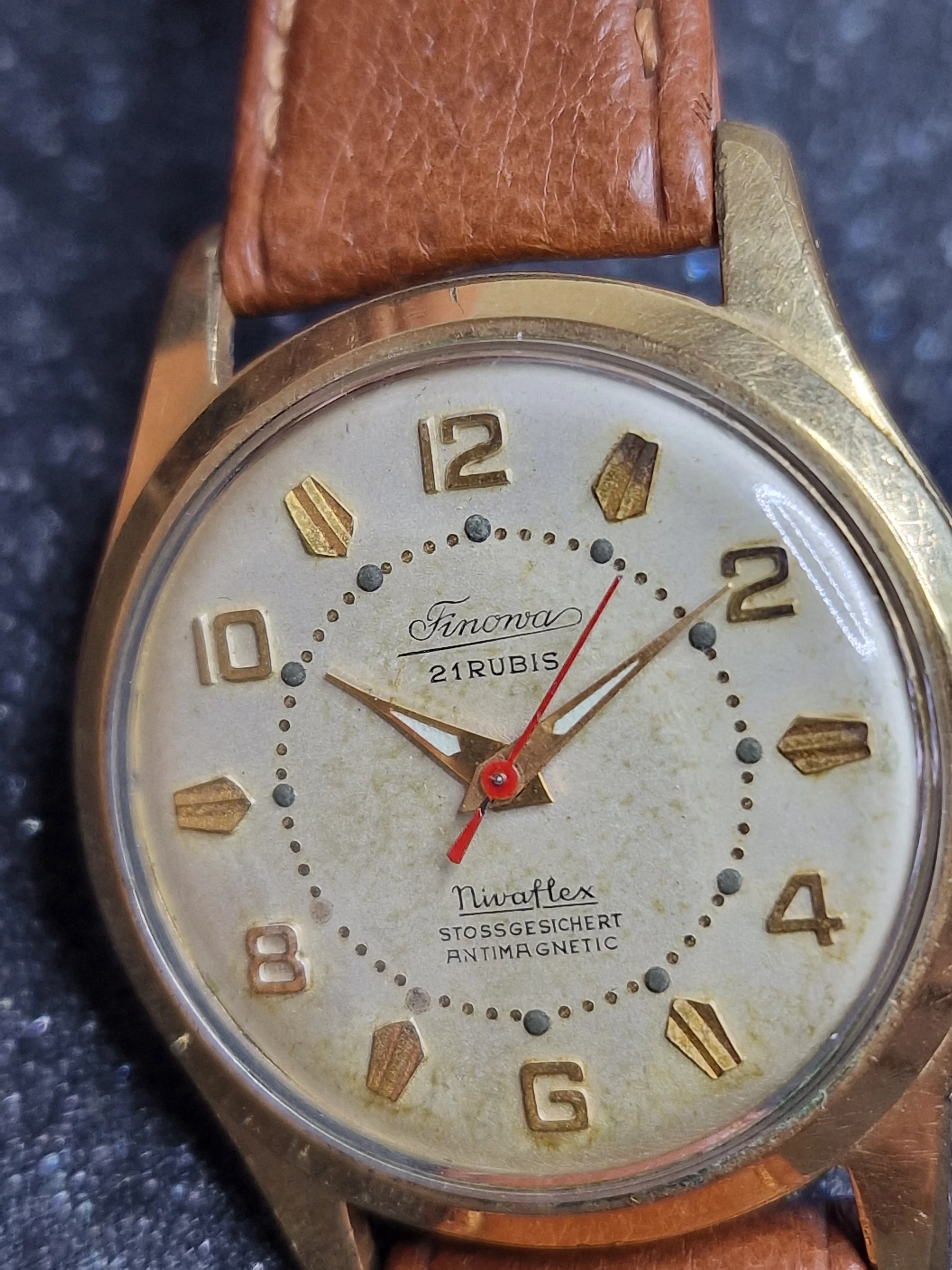 Vintage Watch "Timonova" – 50s/60s, Hand-Wound, 20 Micron Gold-Plated, Tested 5