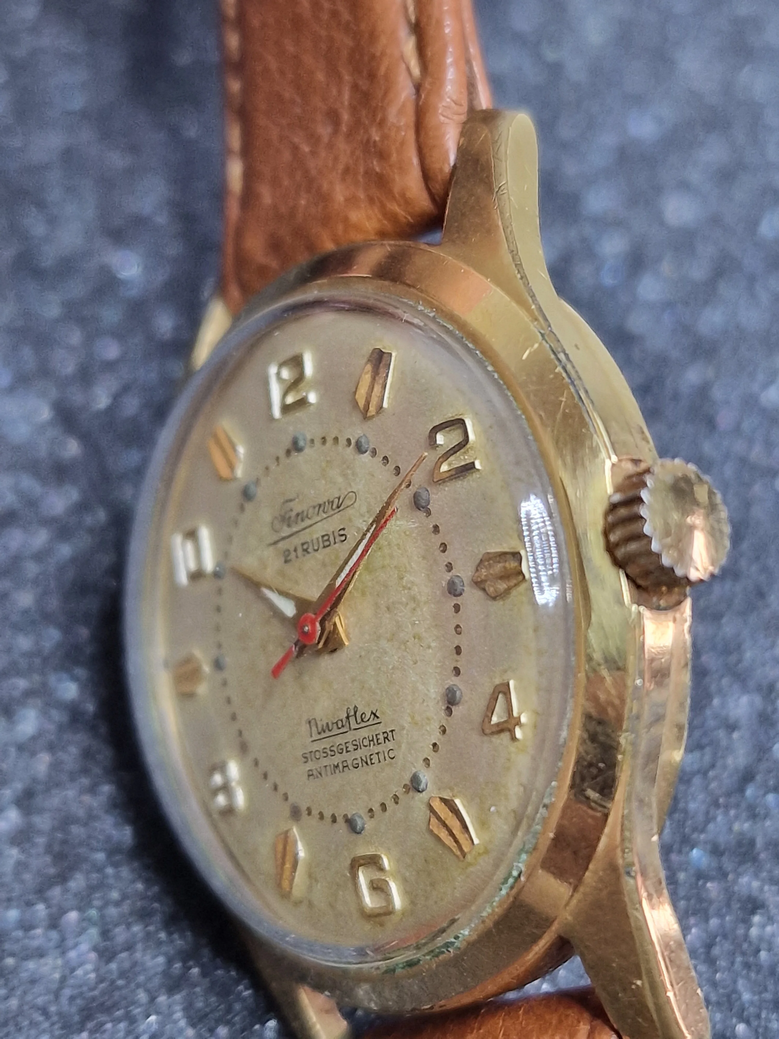 Vintage Watch "Timonova" – 50s/60s, Hand-Wound, 20 Micron Gold-Plated, Tested 6