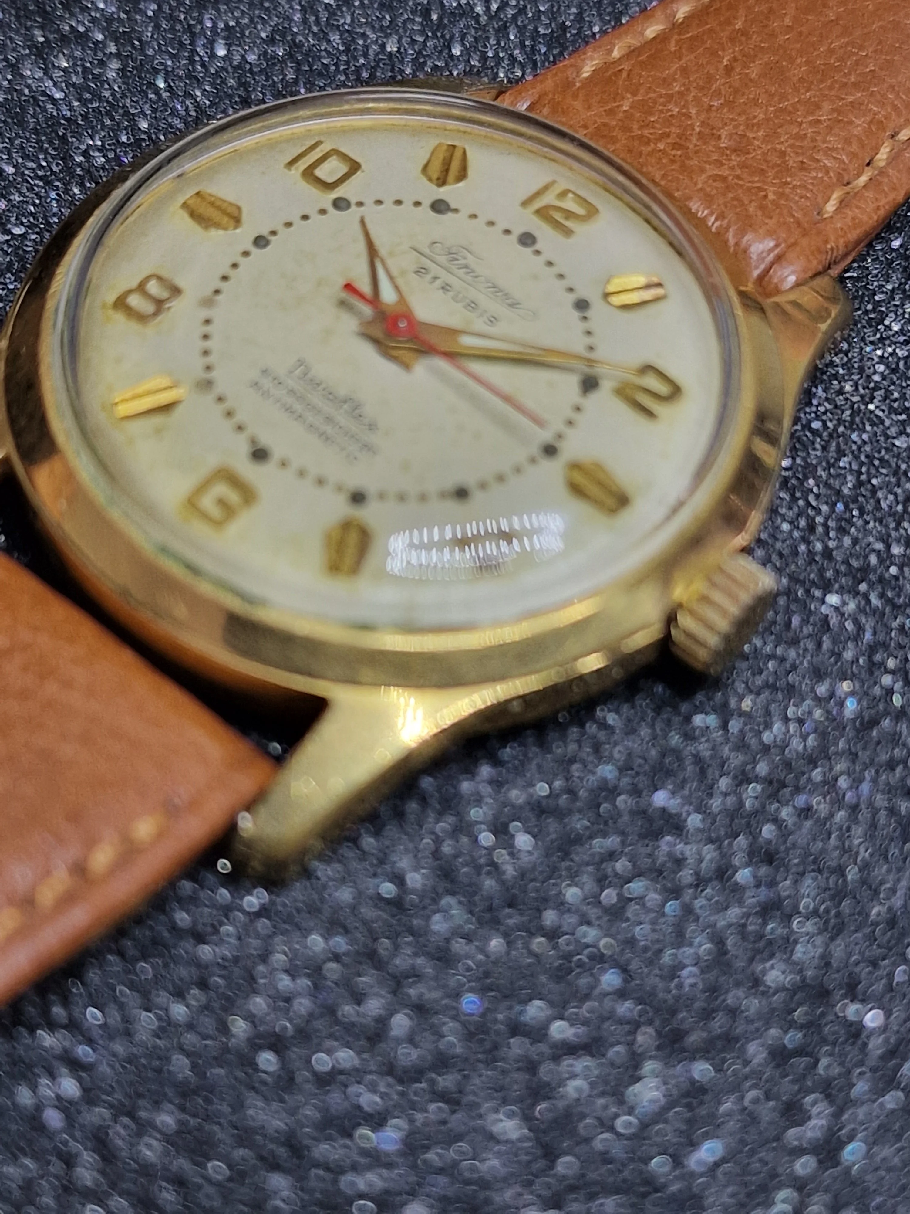 Vintage Watch "Timonova" – 50s/60s, Hand-Wound, 20 Micron Gold-Plated, Tested 7