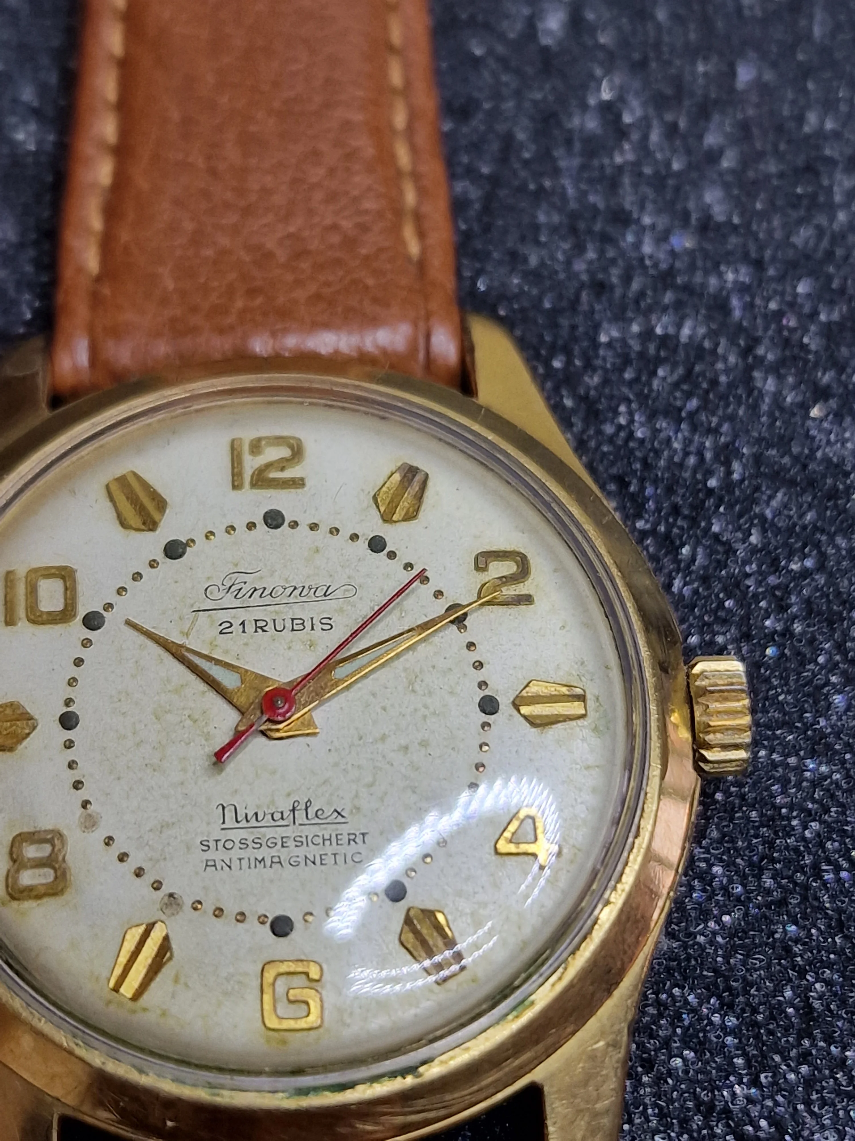 Vintage Watch "Timonova" – 50s/60s, Hand-Wound, 20 Micron Gold-Plated, Tested 16