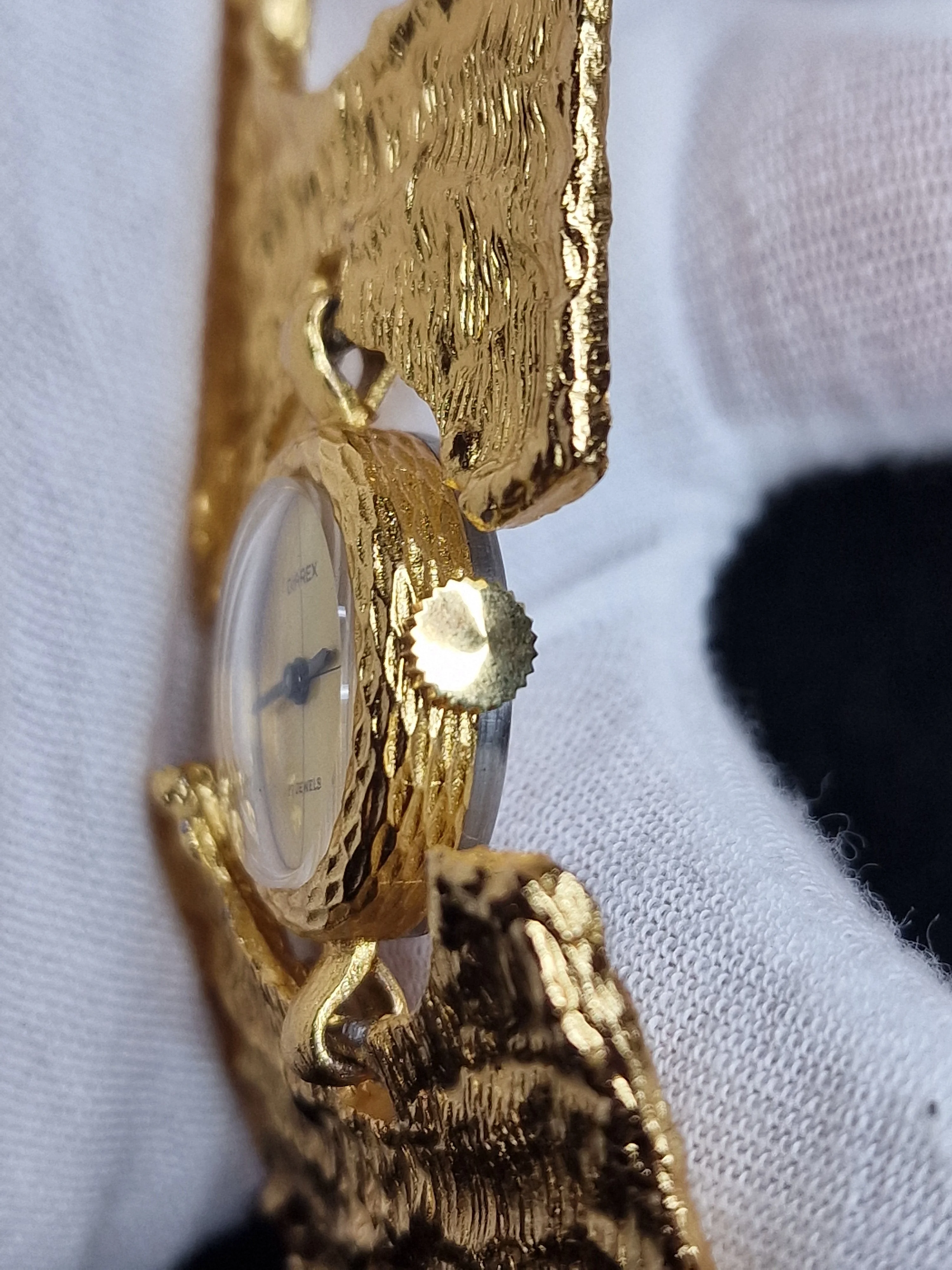 Vintage Women's Jewelry Watch "DIAREX" – 1960s, Hand-Wound, Gold-Tone 4